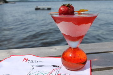 Strawberry Martini On The Dock