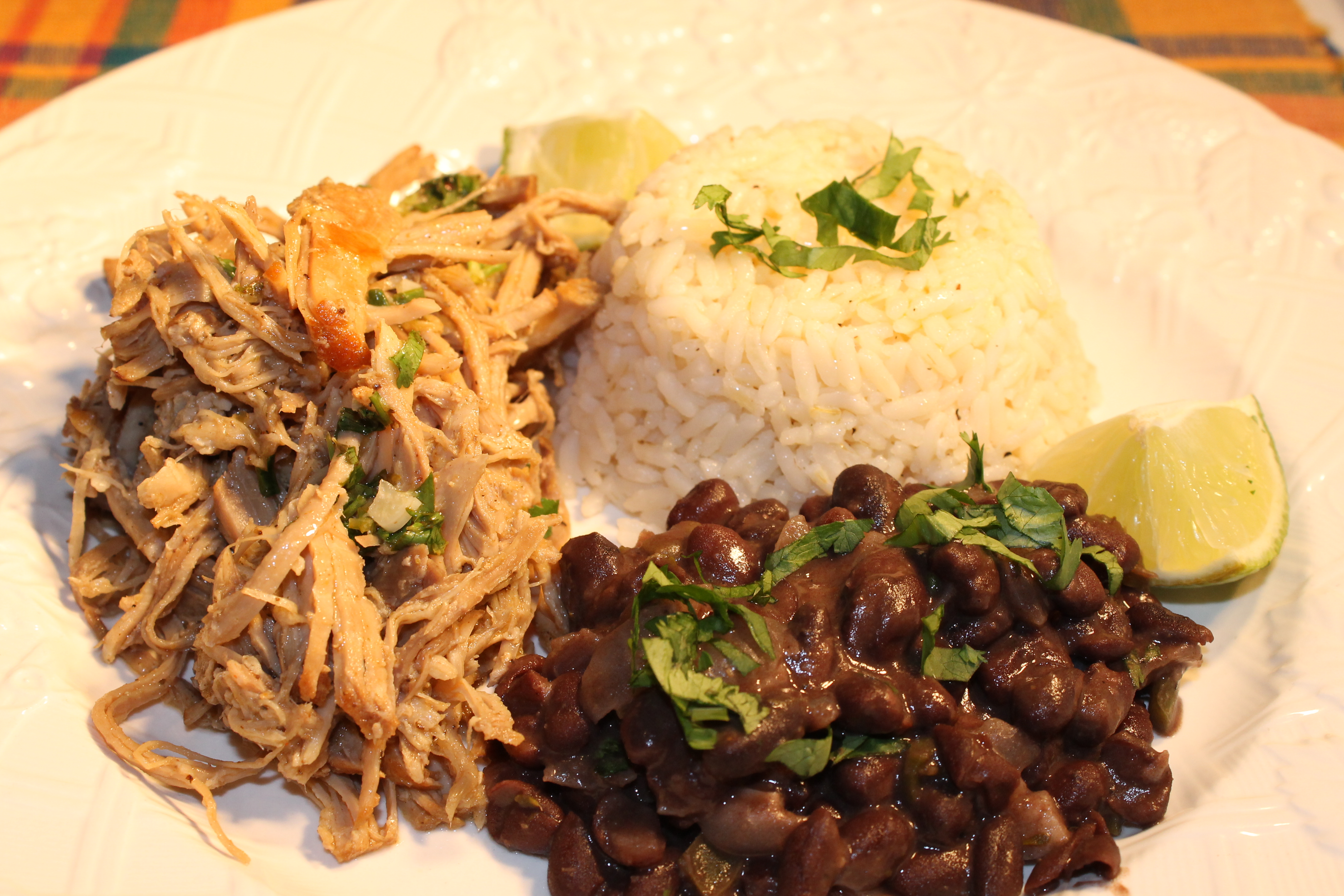 My Version Of Cuban Pork With Black Beans And Rice