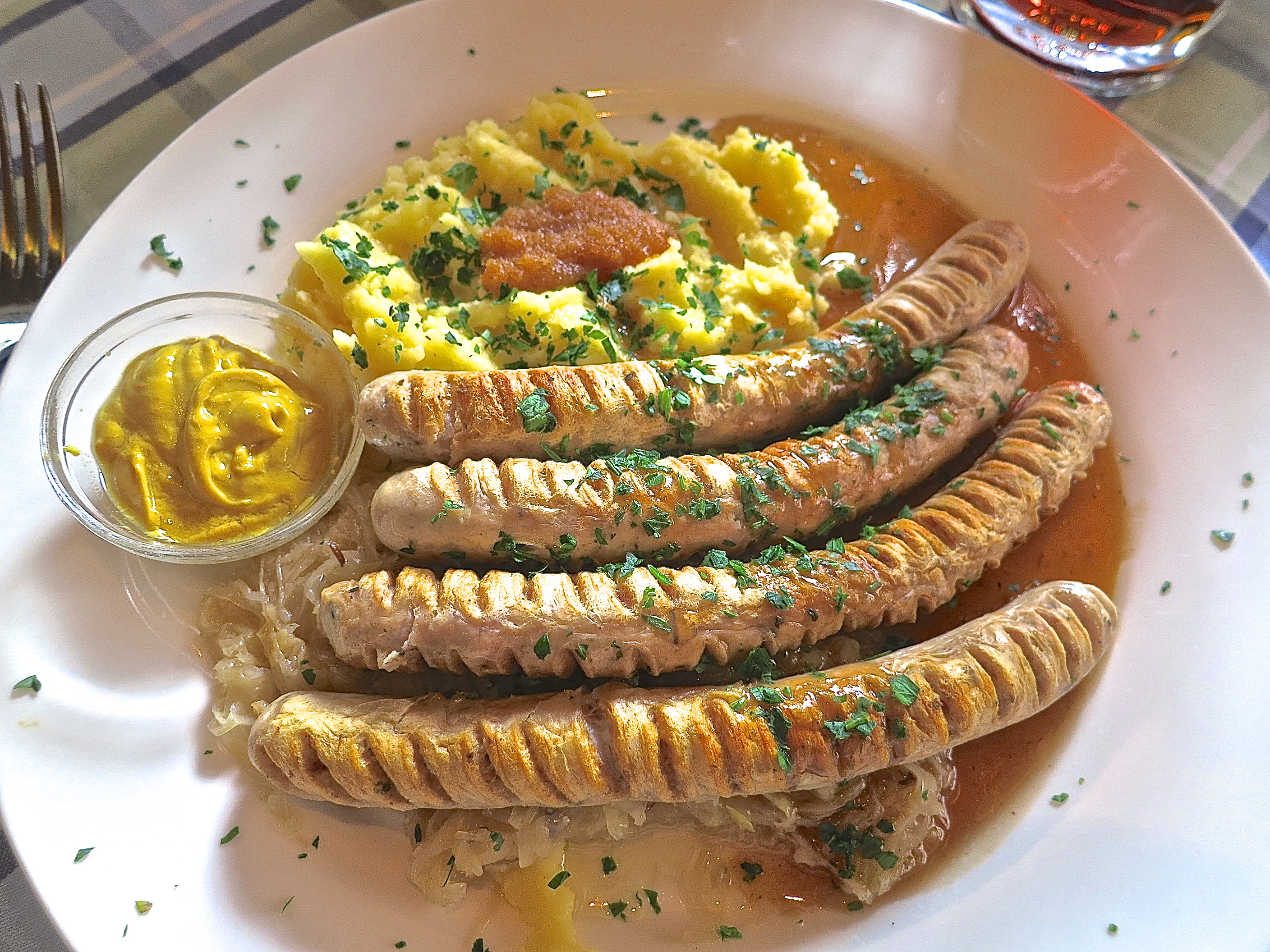 sausages-sauerdraut-and-mashed-potatoes