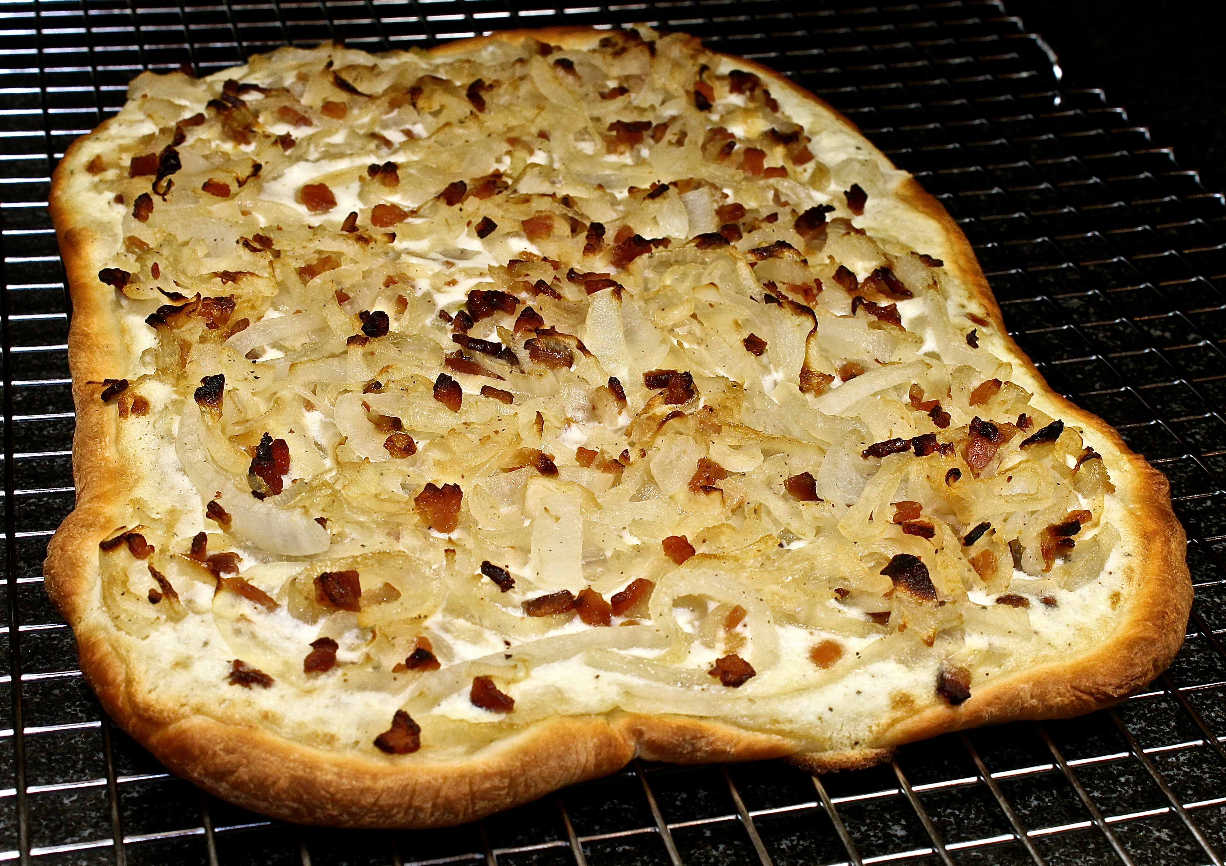 Flammekueche Straight From The Oven
