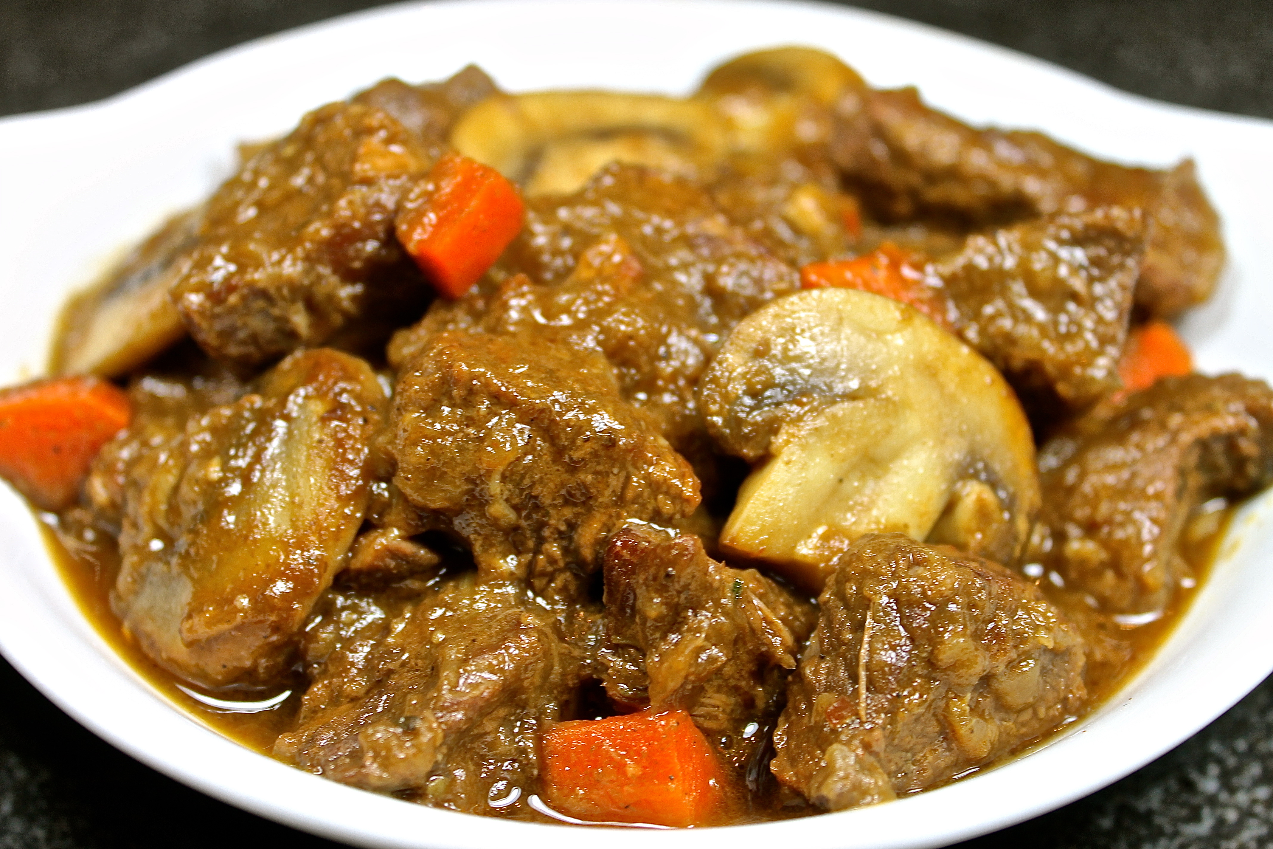 Beef And Guinness Stew Ready For Its Pastry Top