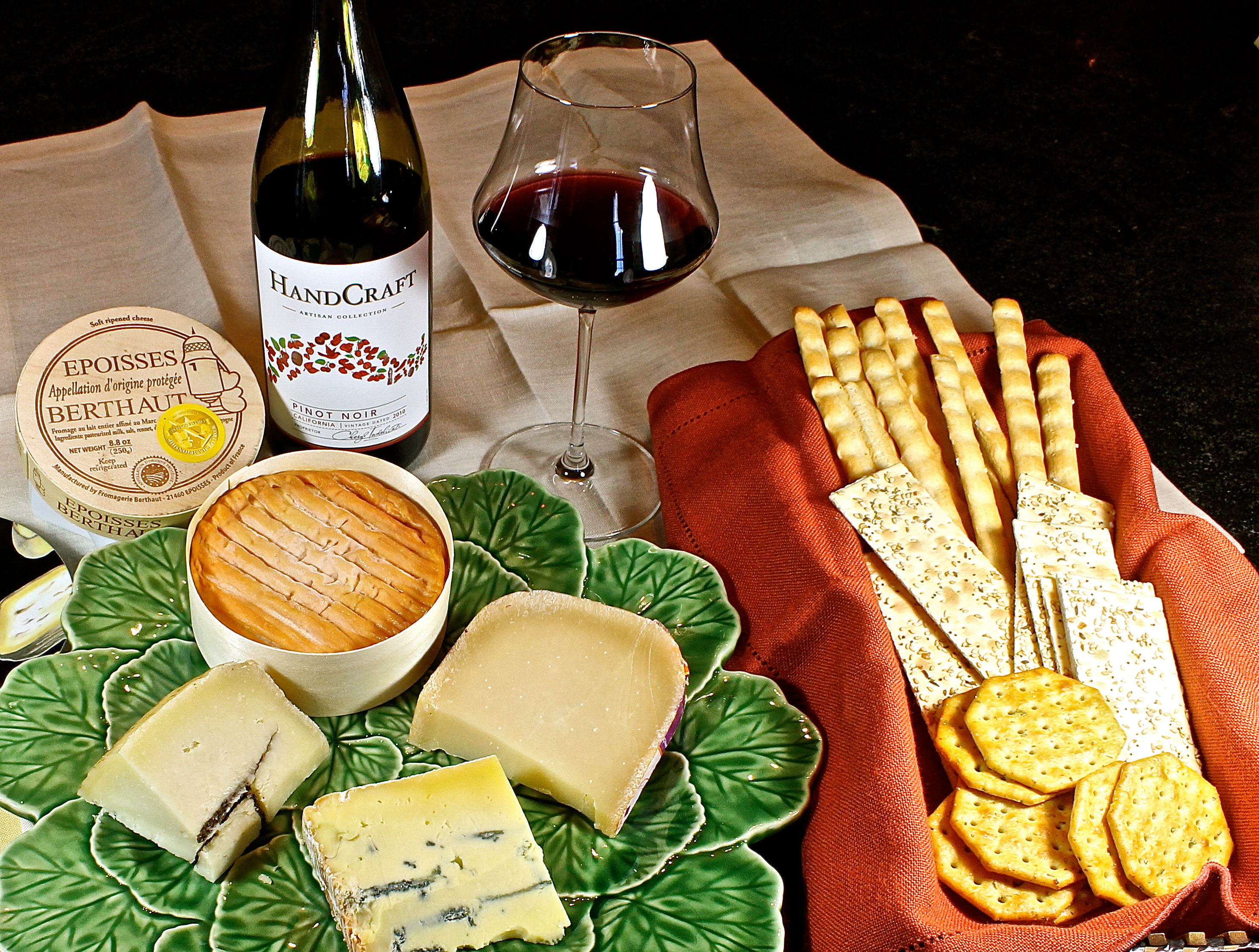 Wine And Cheese Tasting In The Cellar