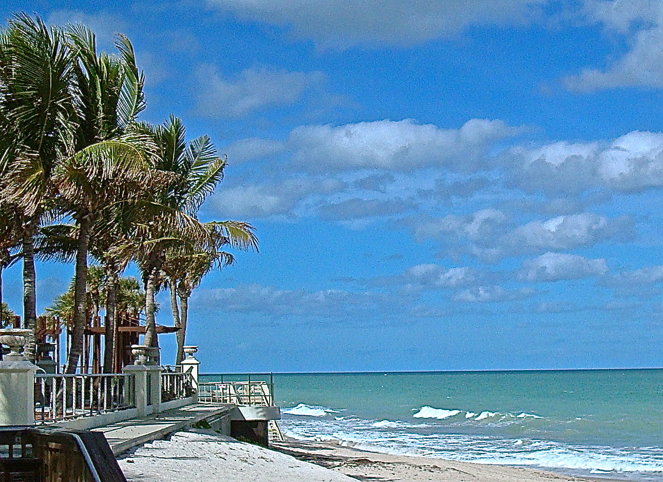 Tropical Sun And Sand On Vero Beach, Florida