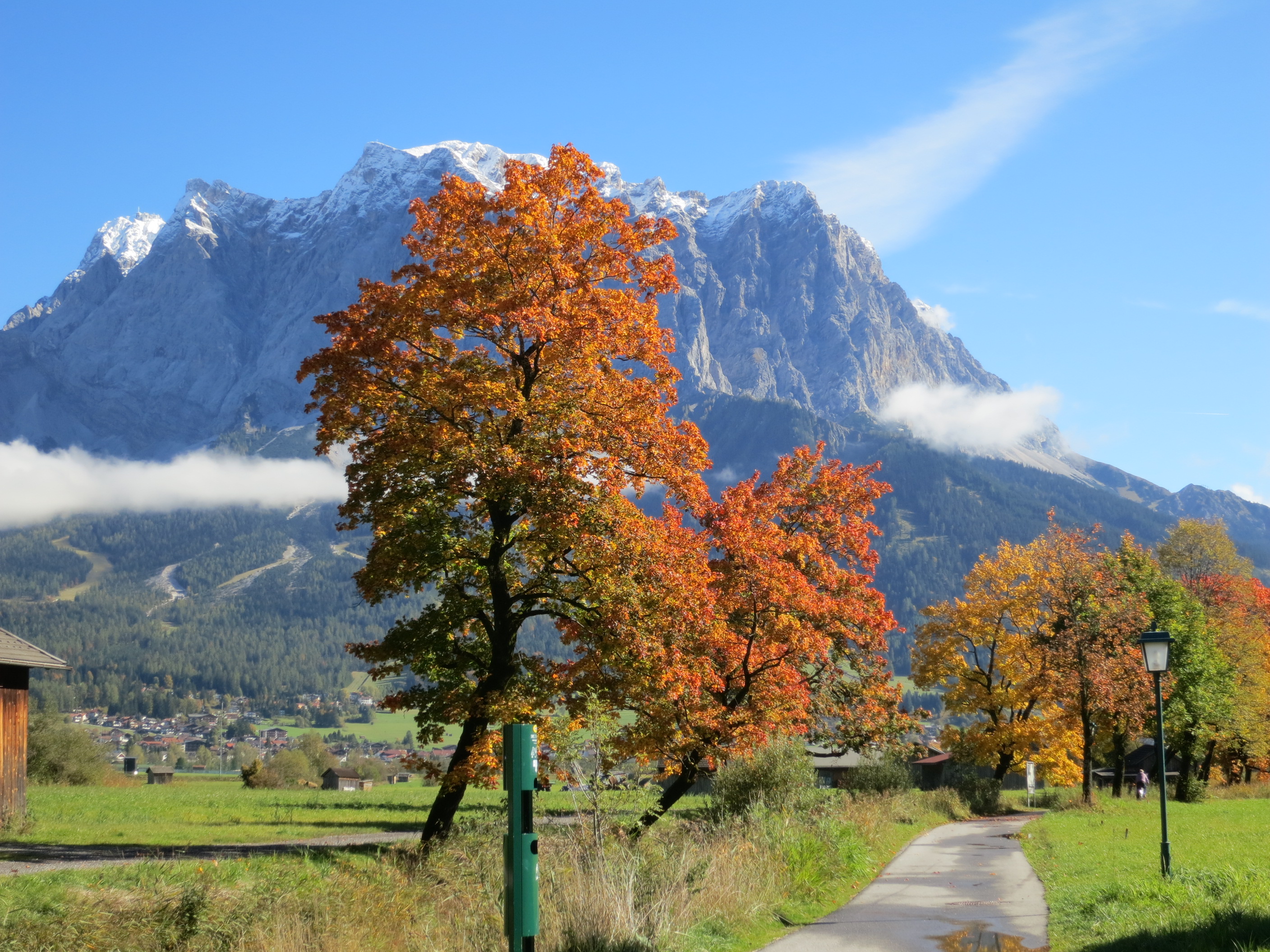 View Of The Zugspitze From Lermoos, Austria