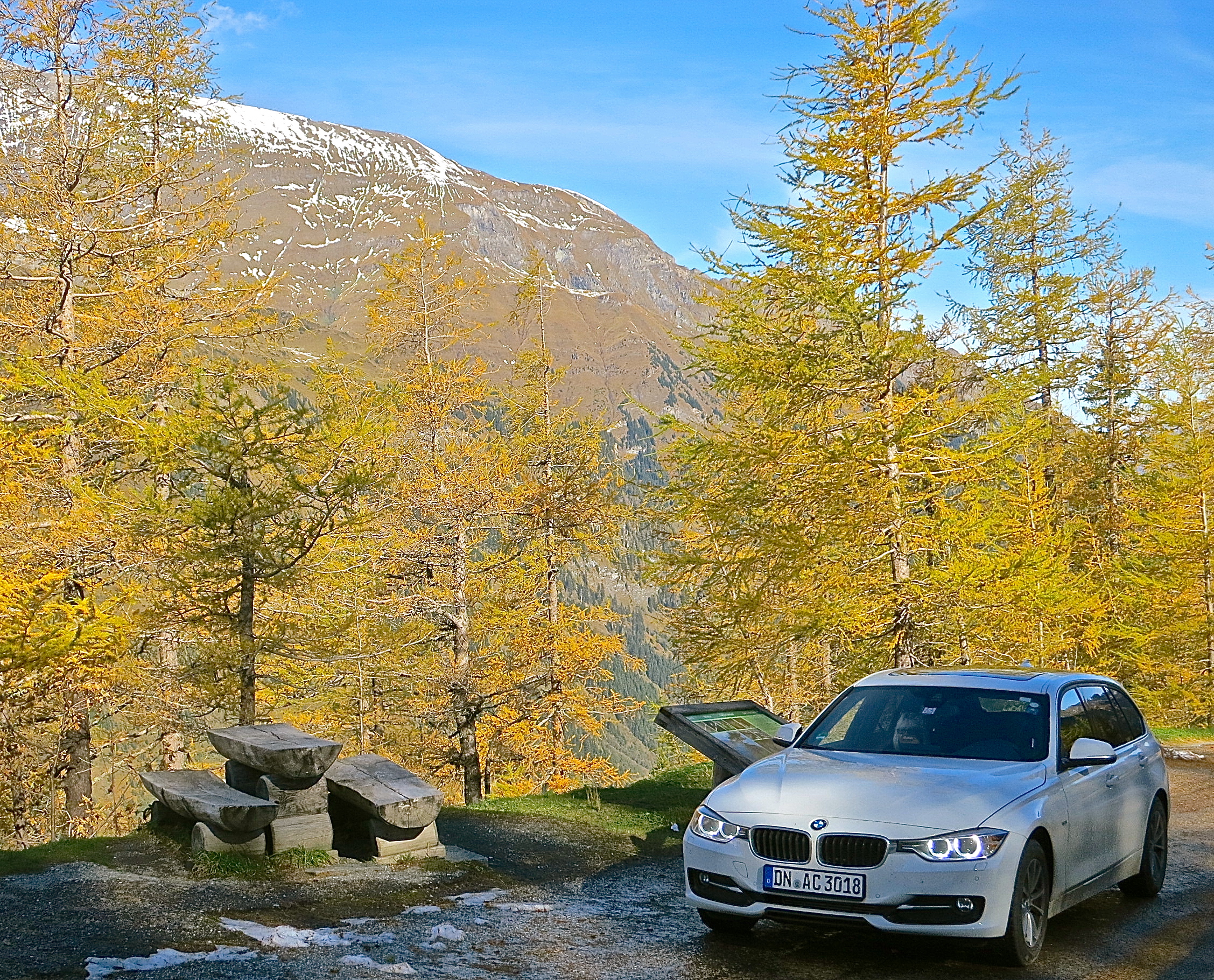 view going on the grossglockner