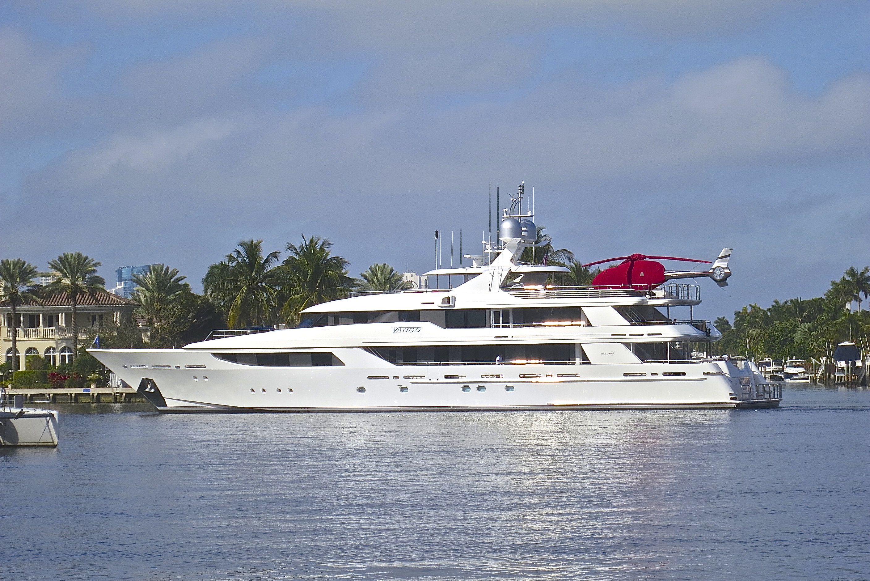 In Case You Are In a Hurry, A Helicopter Is Handy To Have On Board Your Yacht