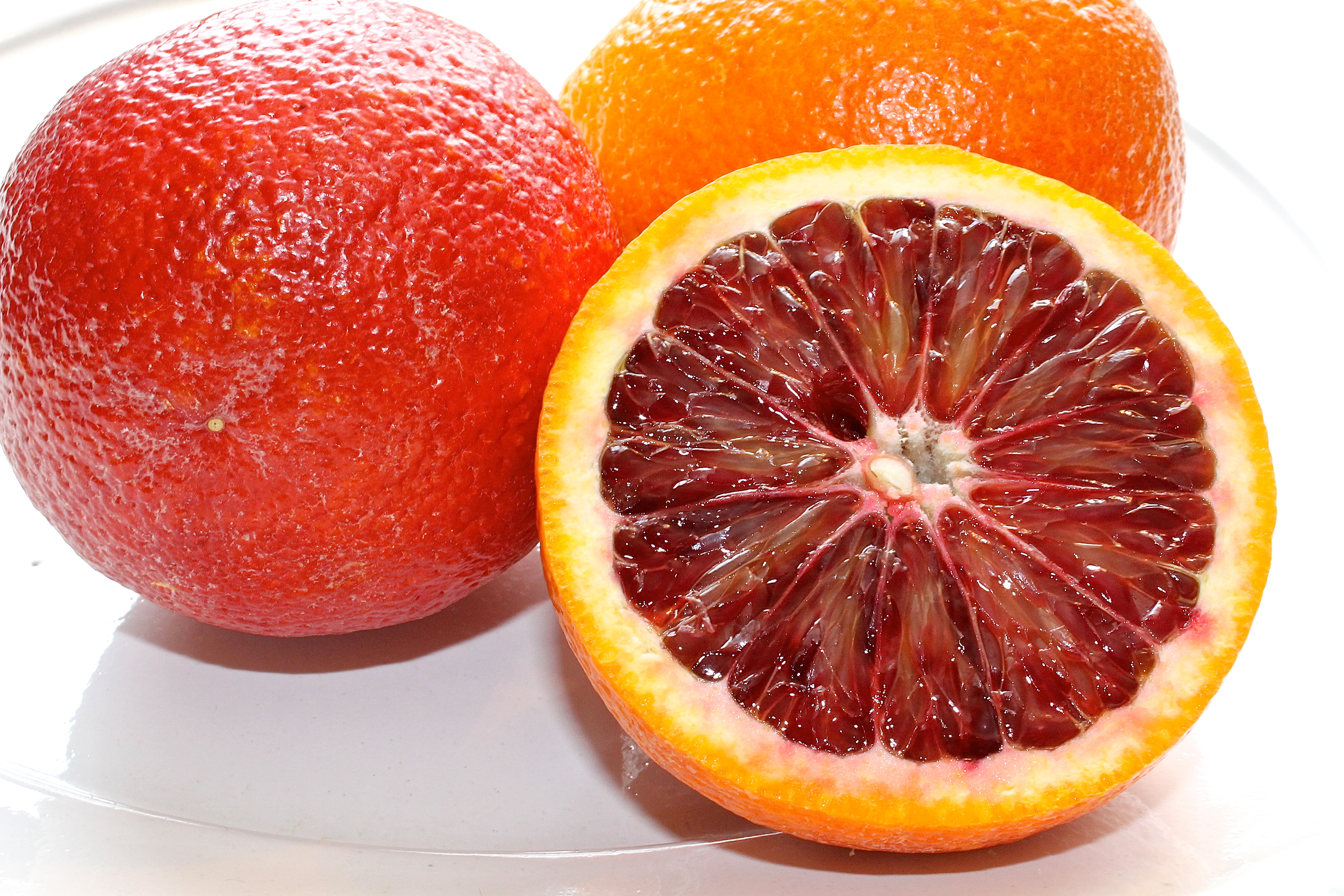 The Glistening Red Orange Flesh Of A Blood Orange