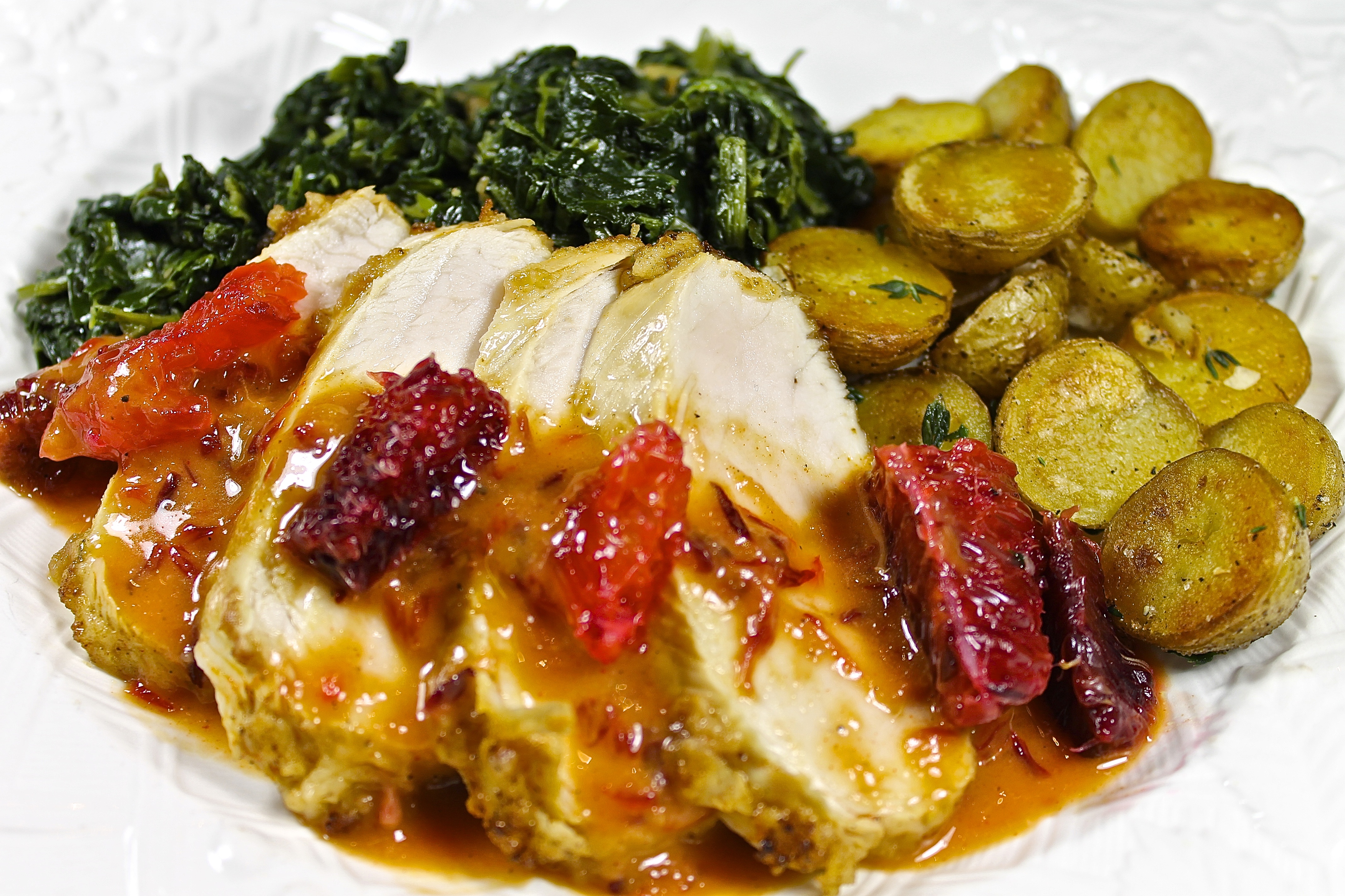 Turkey Tenderloin With Blood Orange