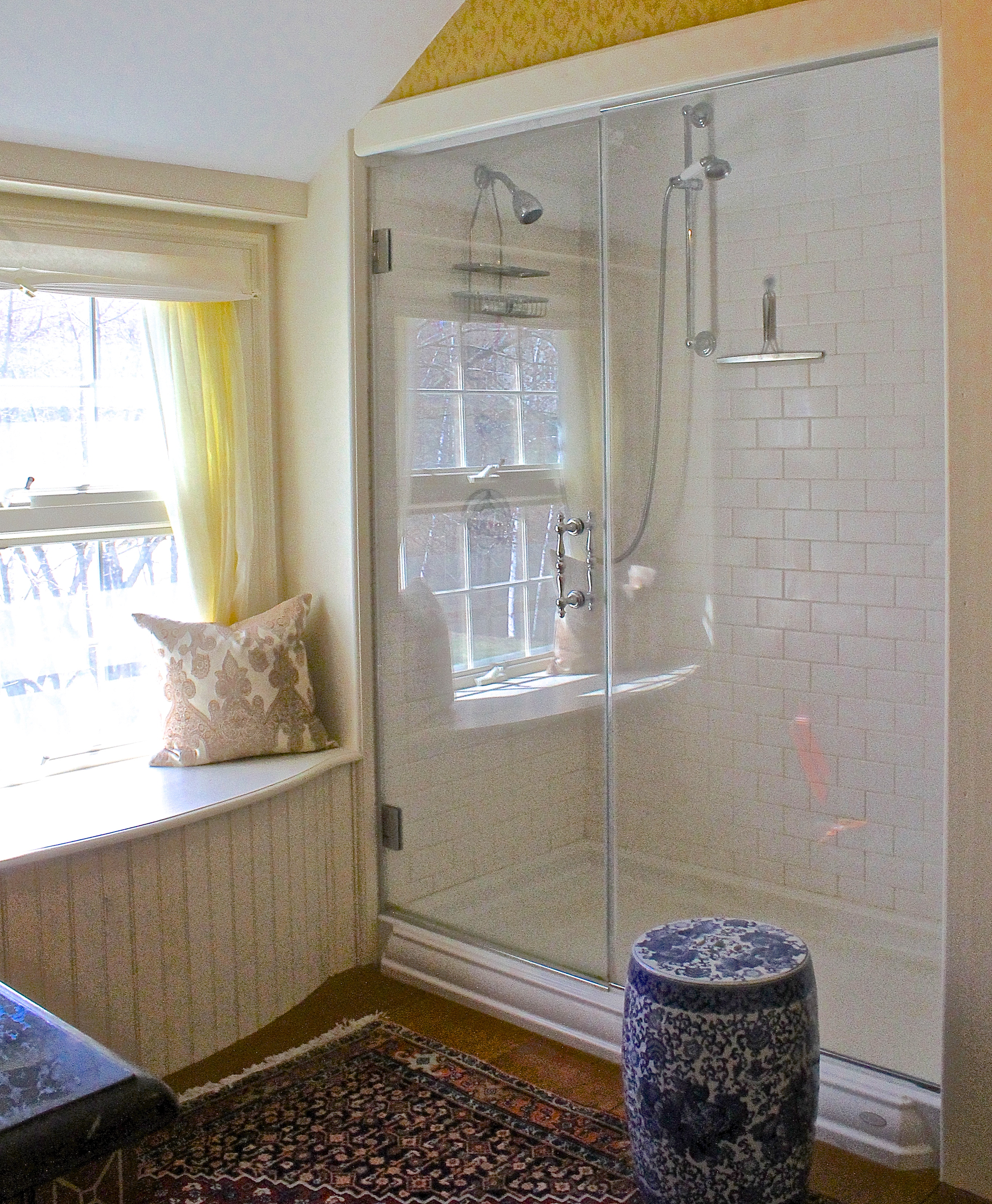 Master Bath Window Seat And Shower