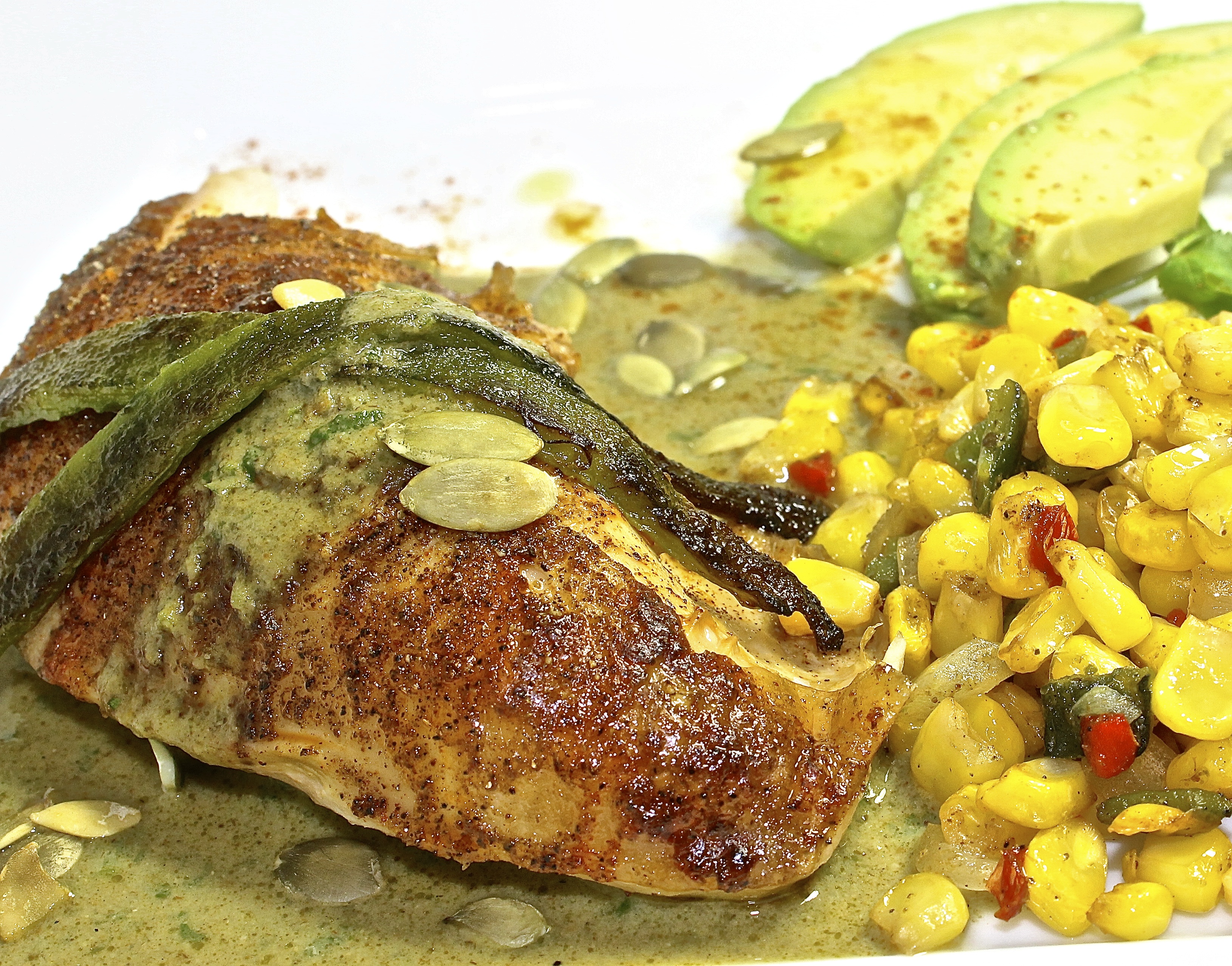 Chicken With Green Mole Sauce