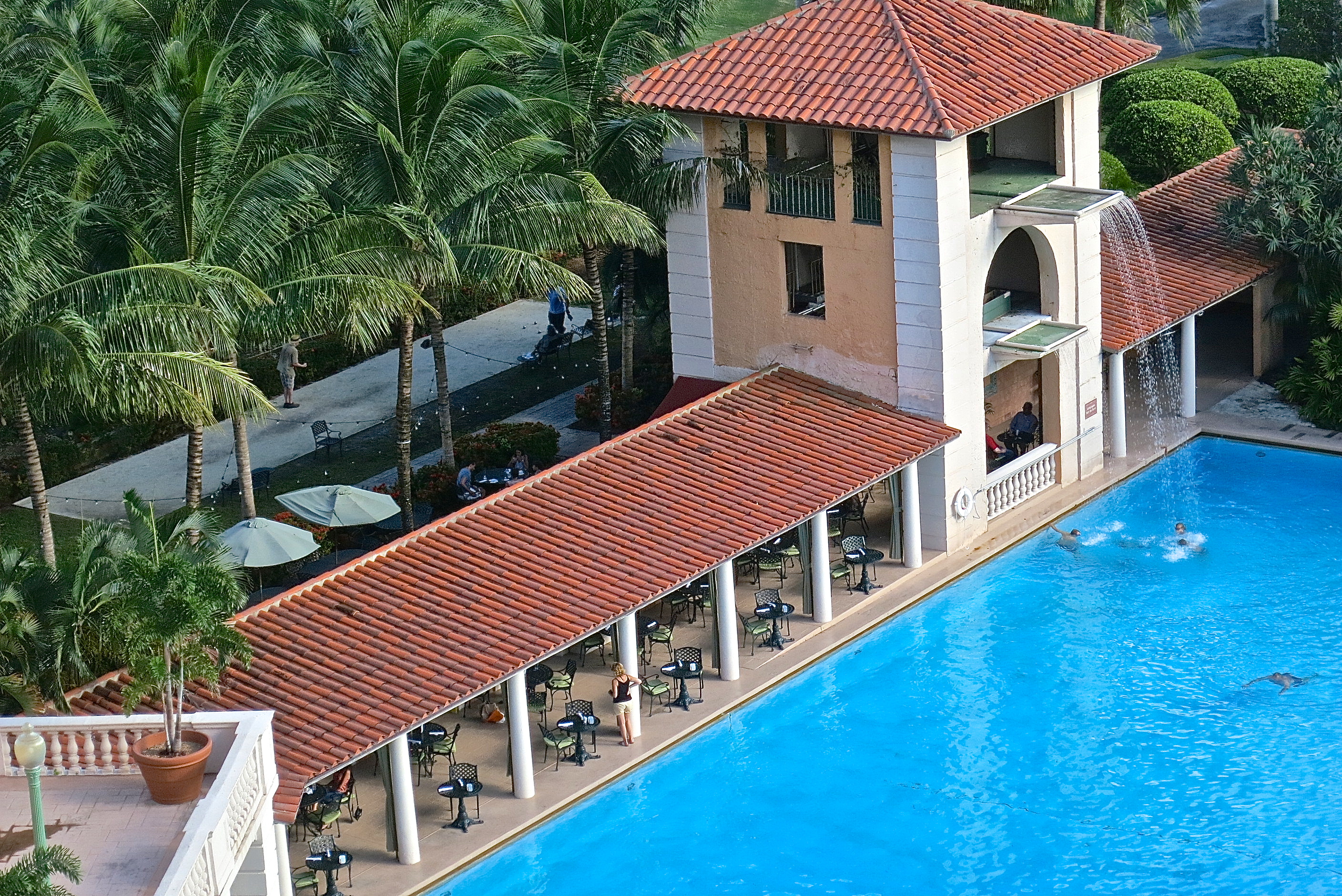The Cascade Restaurant At The Edge Of The Biltmore Hotels Pool…The Largest In The Continental U.S.