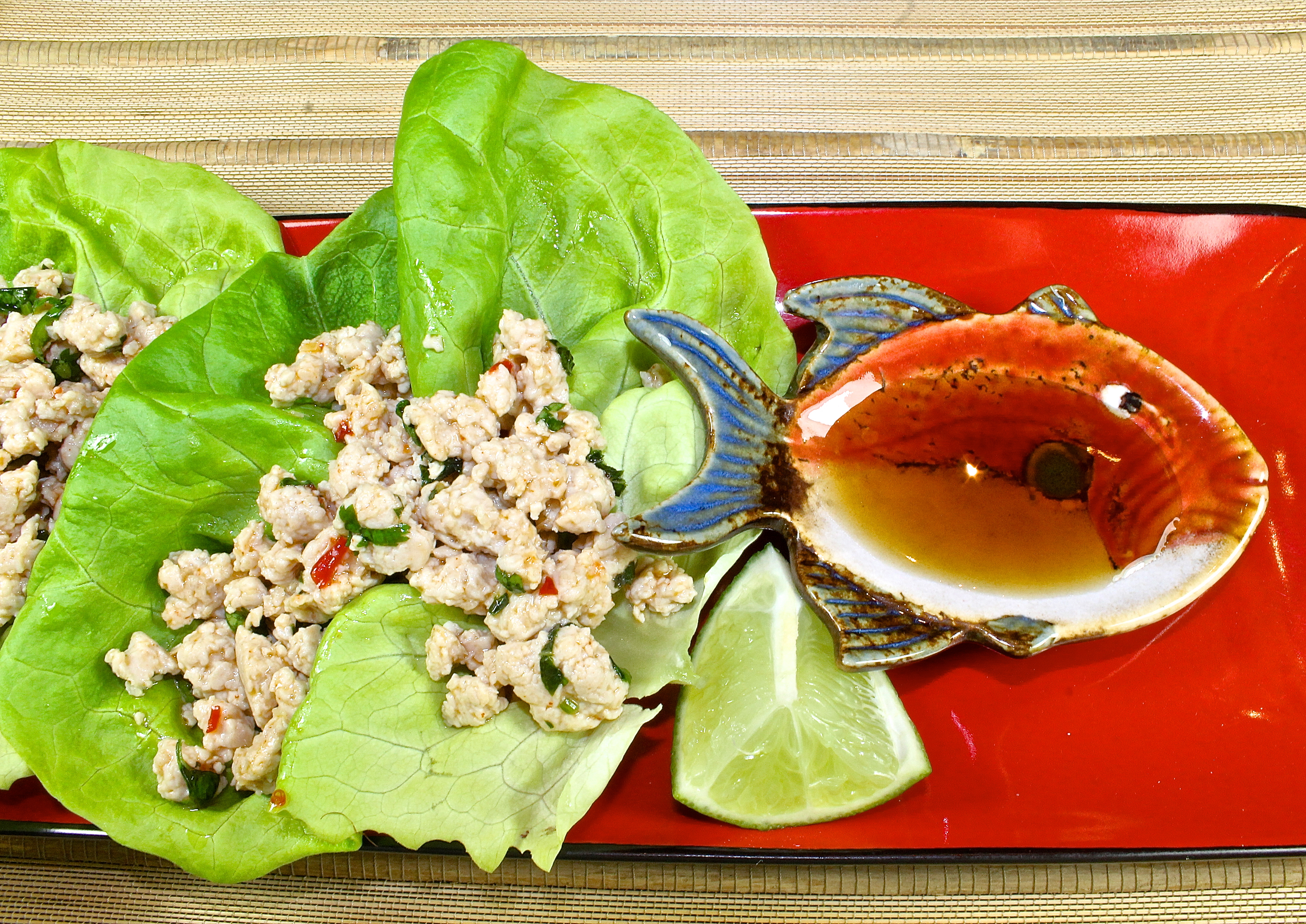 Asian Chicken Lettuce Wraps