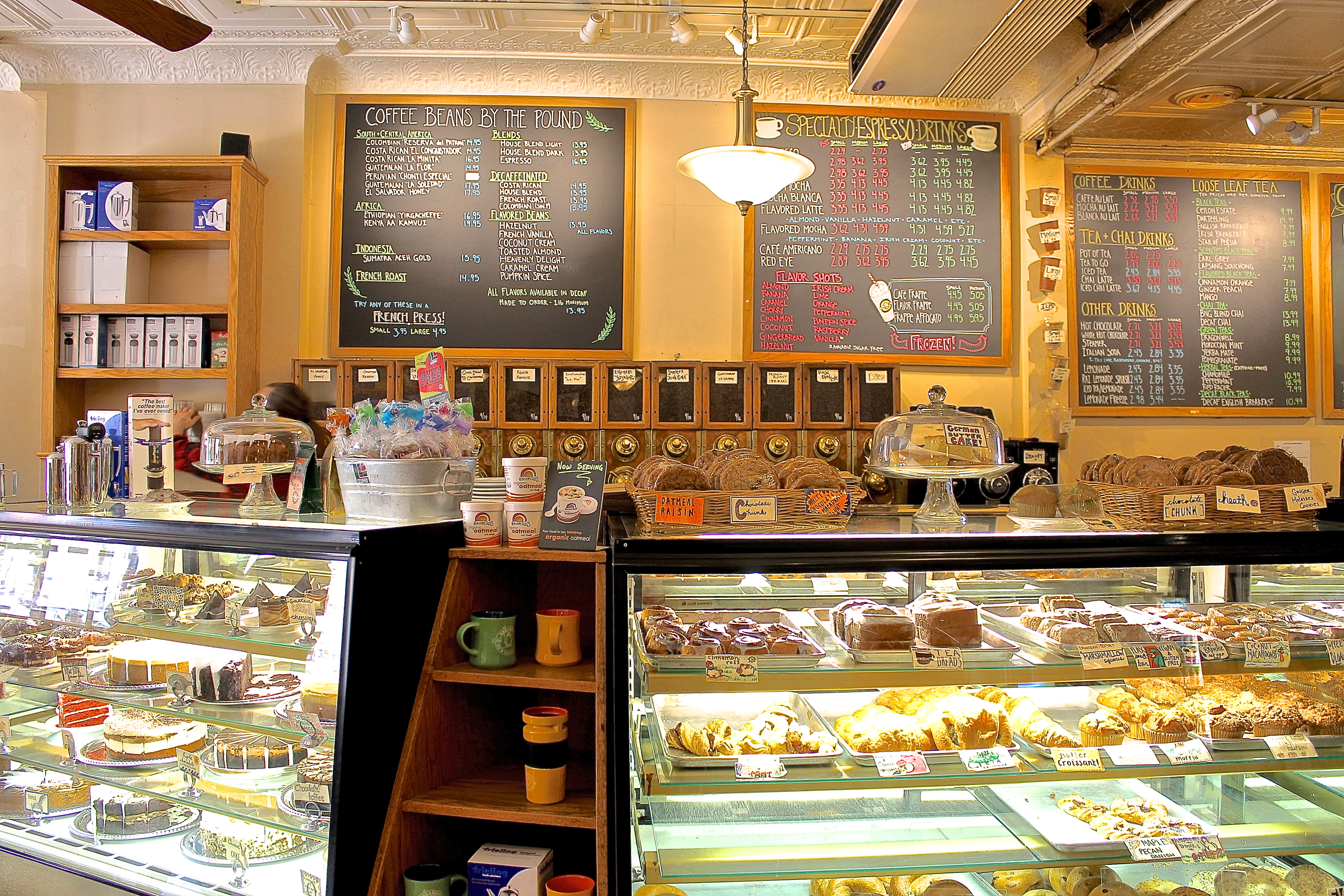 Tempting Pastries In The Counters Of Breaking New Grounds