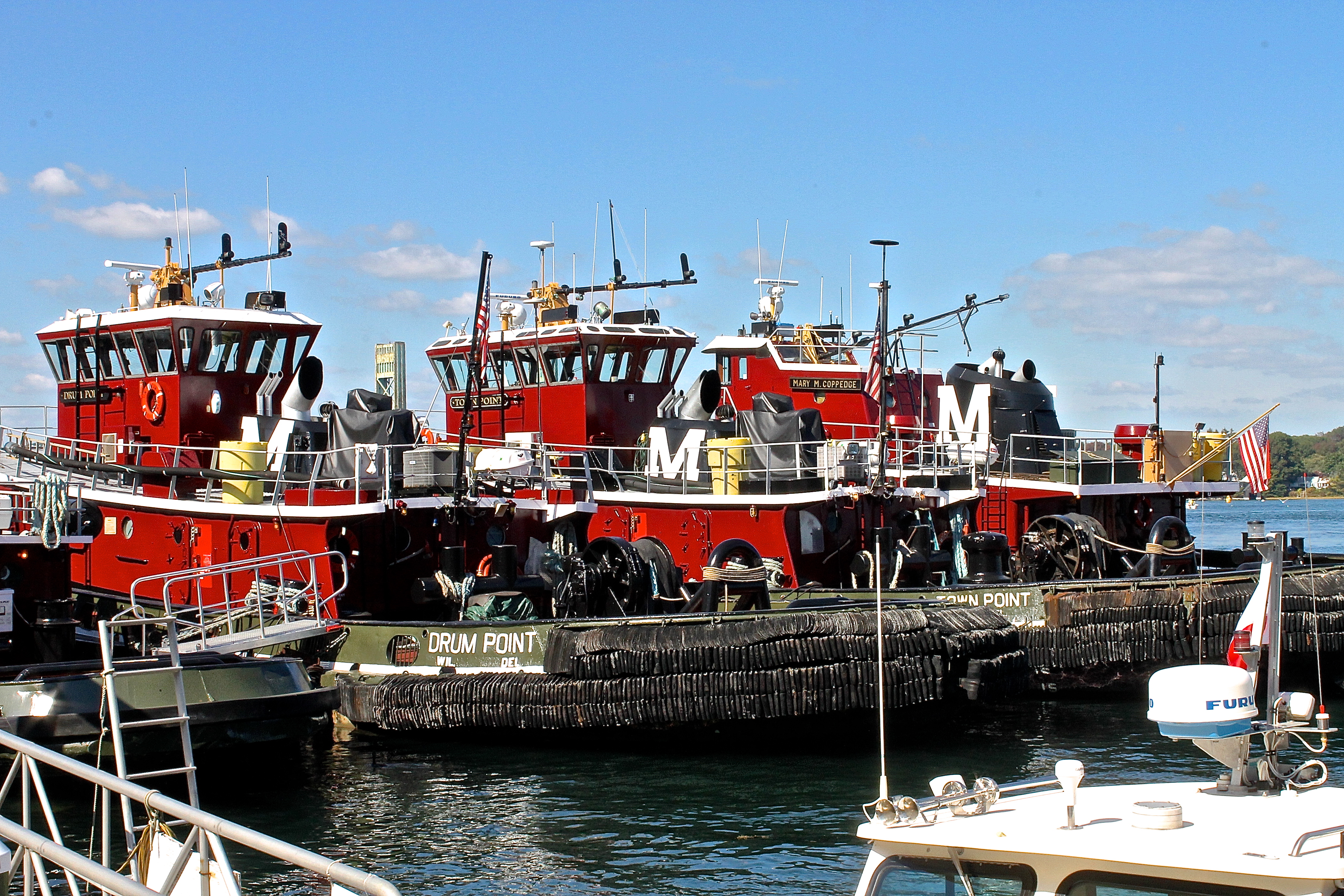 Tugboats That Help The Ships Navigate The Swift Water As They Come In And Out Of Portsmouth Harbor