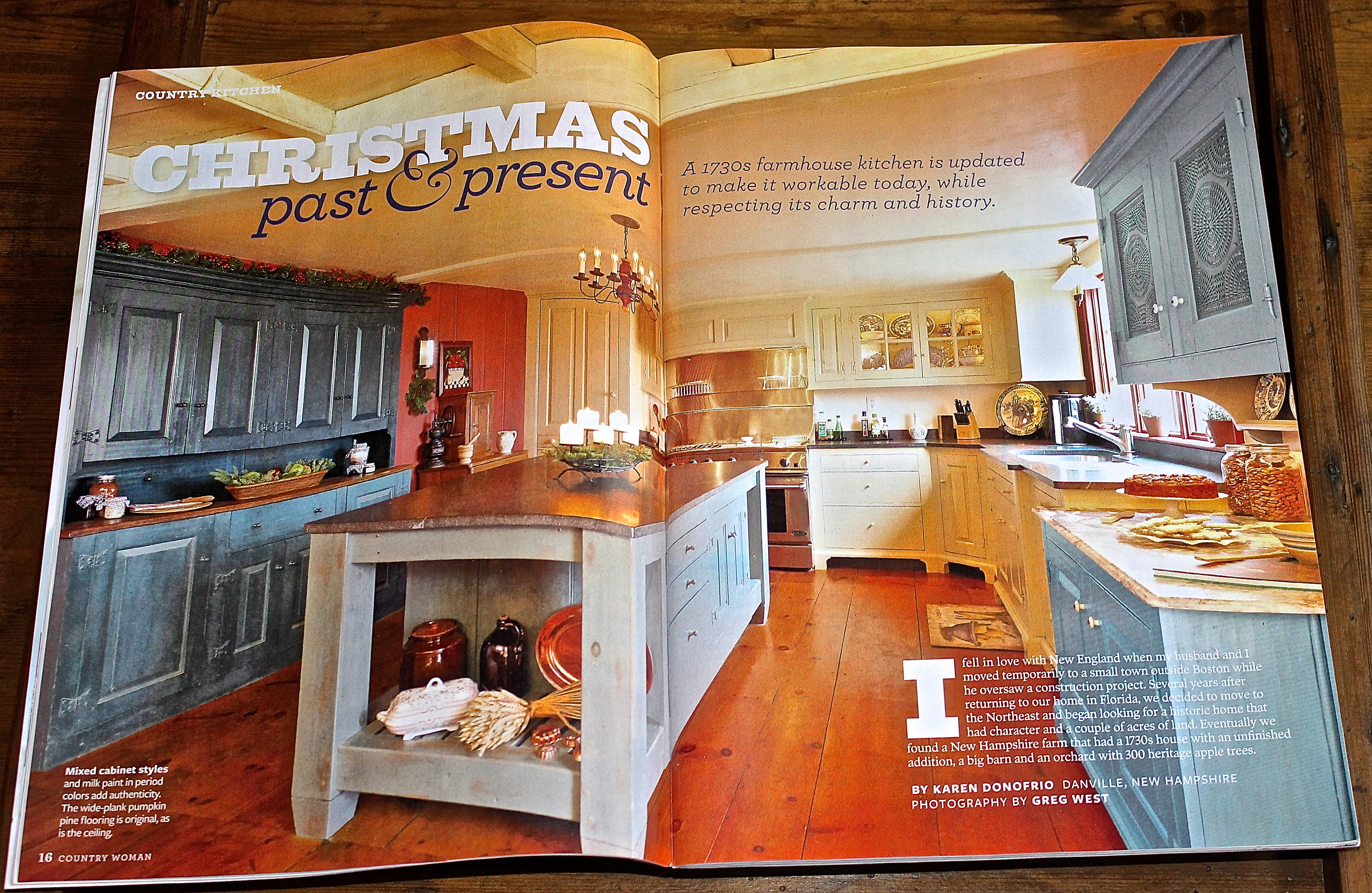 Christmas Past & Present…How Exciting To See My Story Featured In The Christmas Issue Of Country Woman Magazine