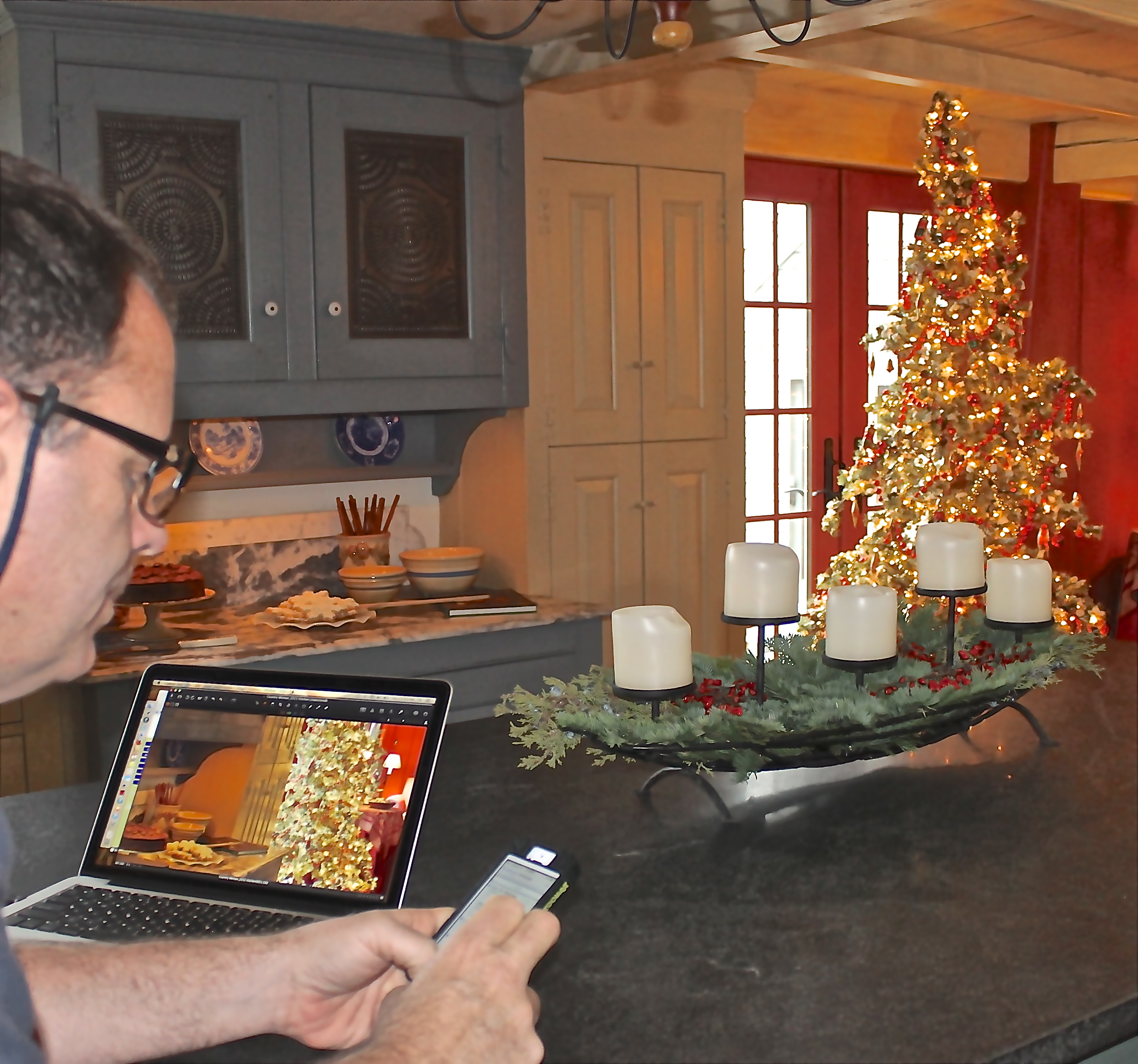 Photos Taken And Emailed To The Art Director For Approval