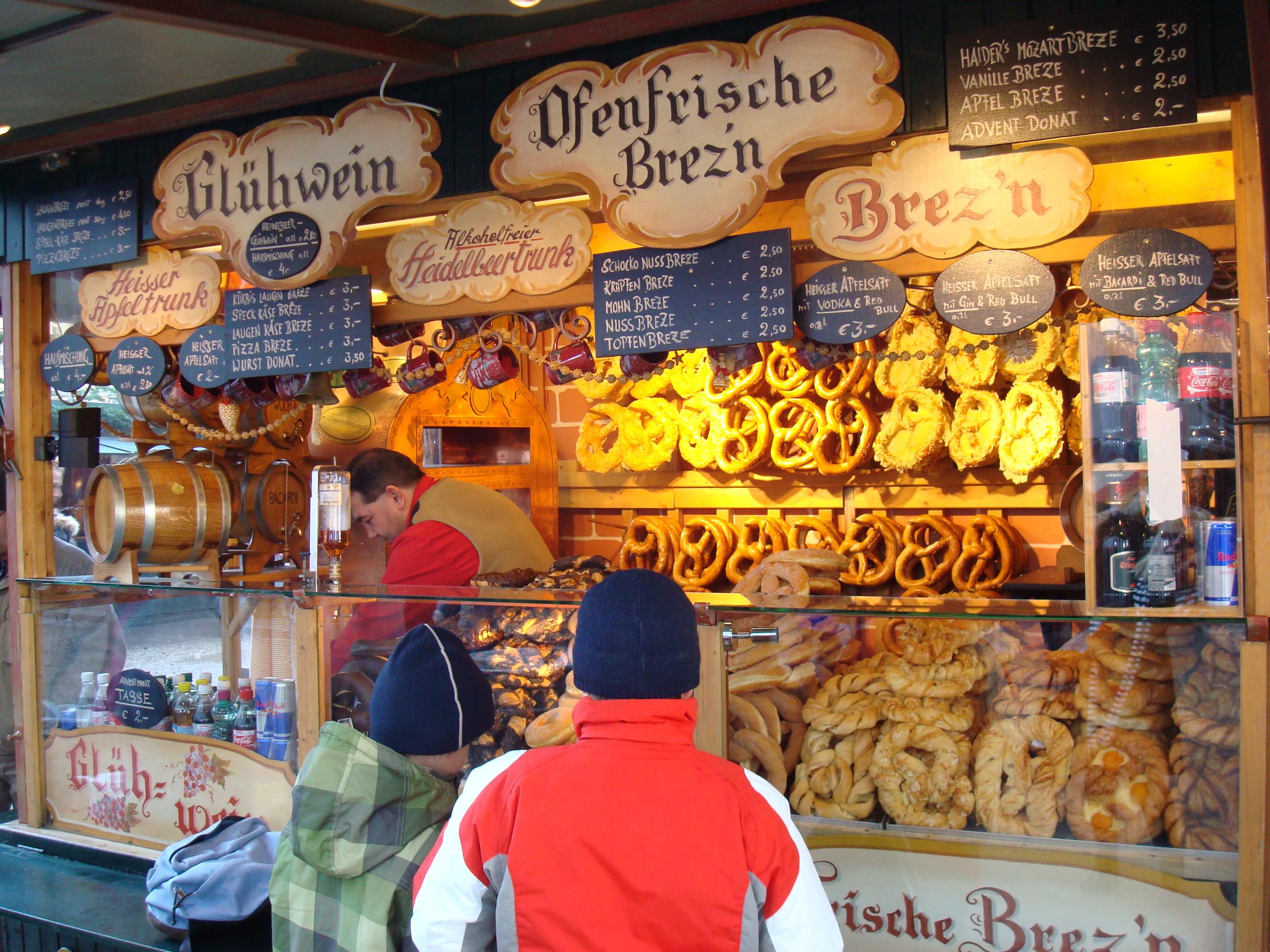 christmas food stall