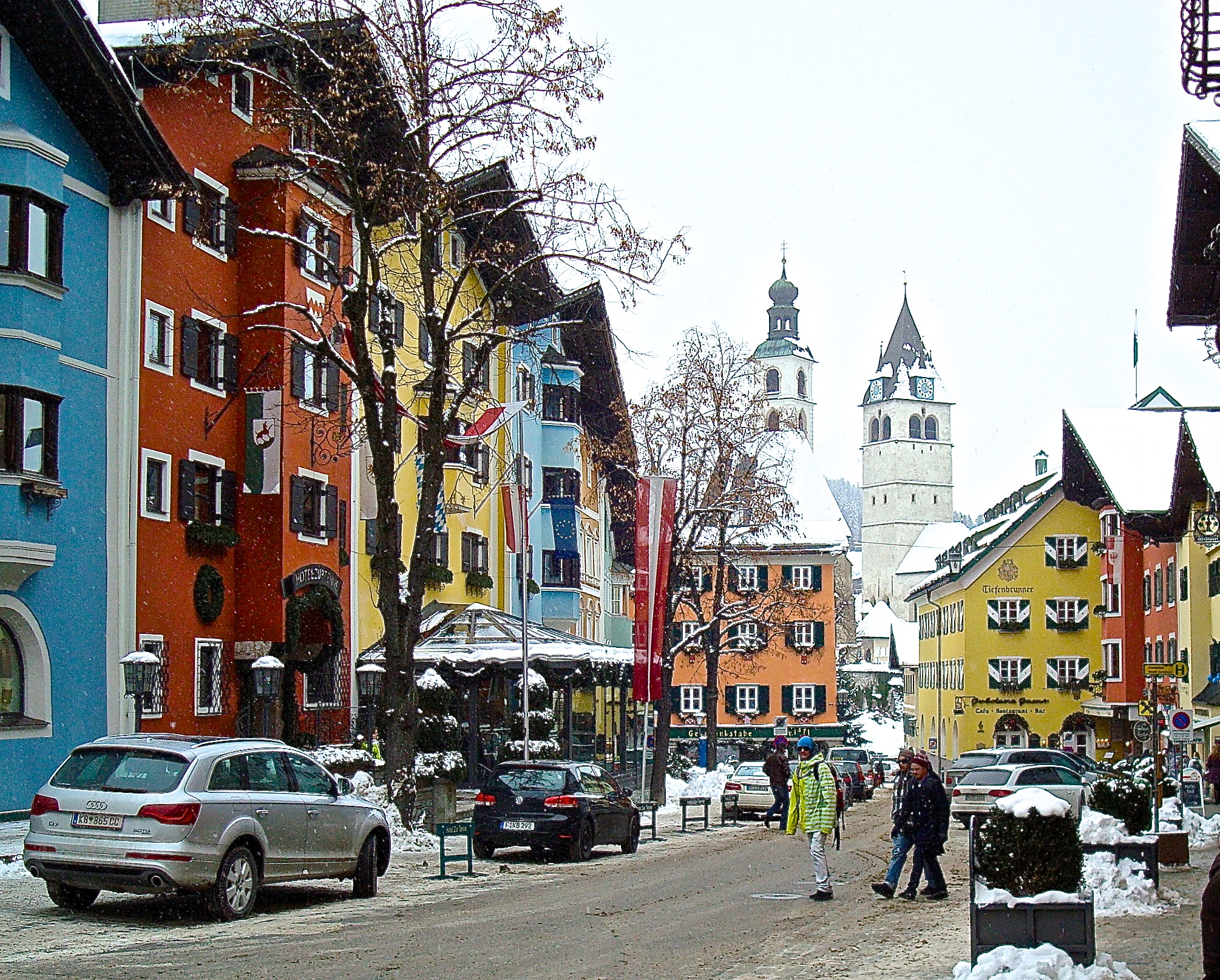 Shopping Street In Kitzbuhl