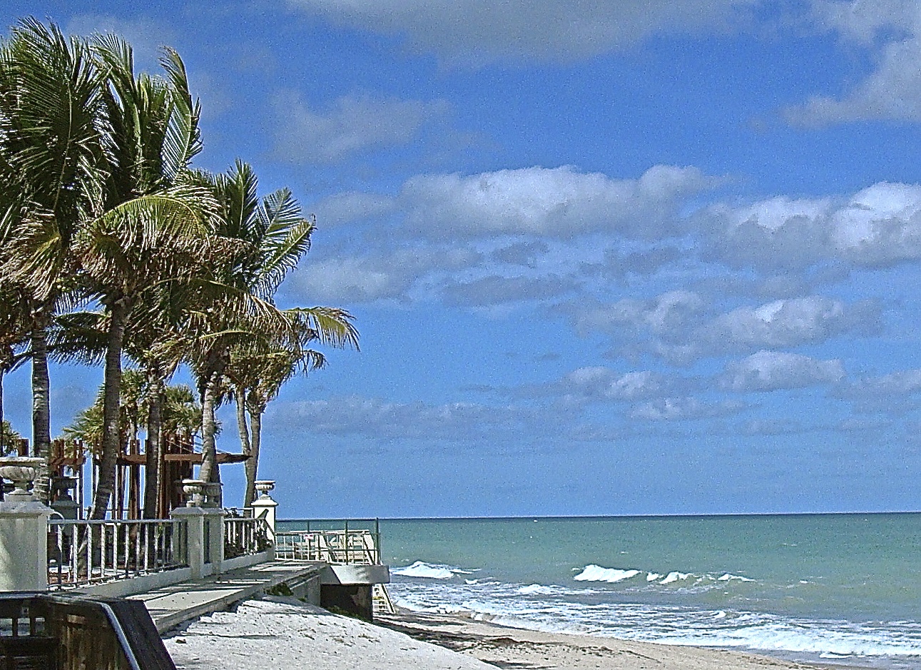 The White Sand And Turquoise Water At Vero Beach, Florida