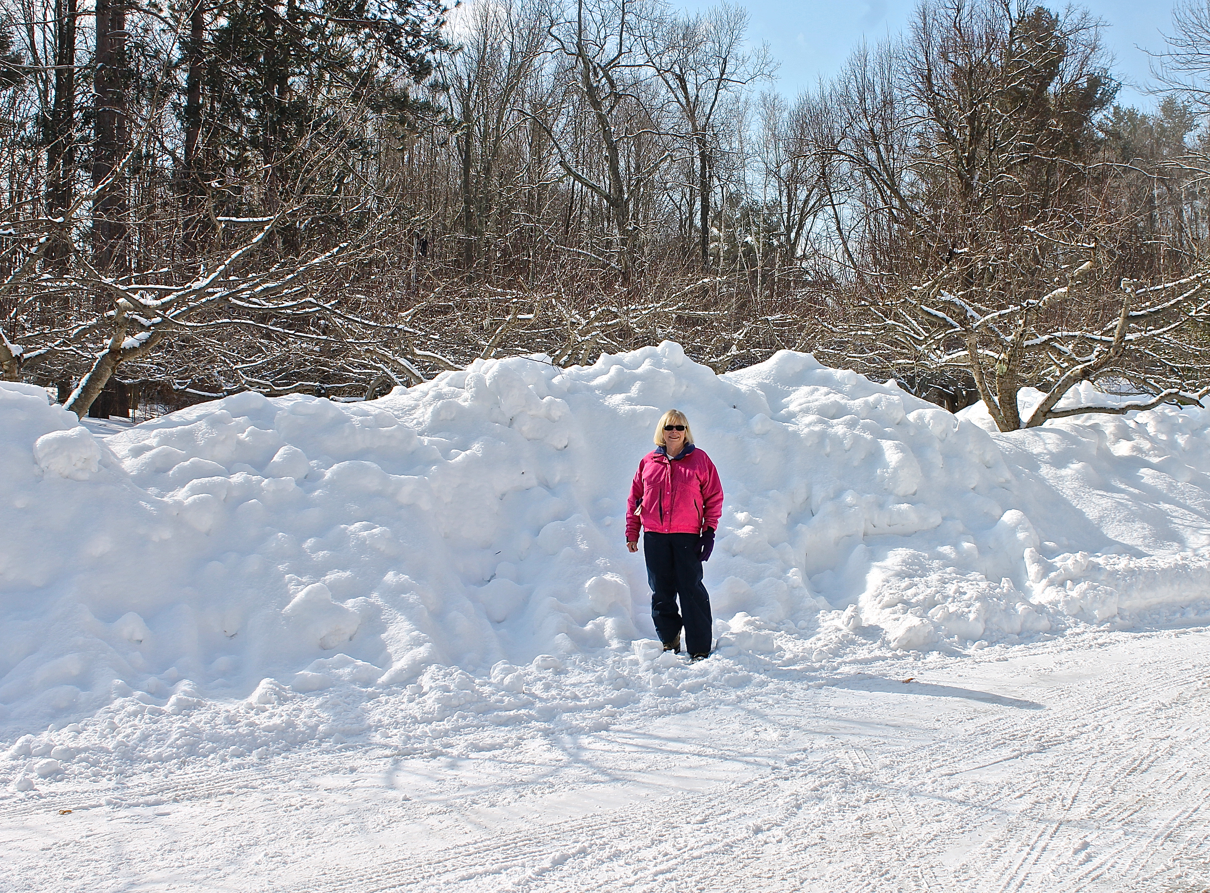 Pretty High Snow Piles…Snow Boots, Pants, And Coat, Where Is My Shovel