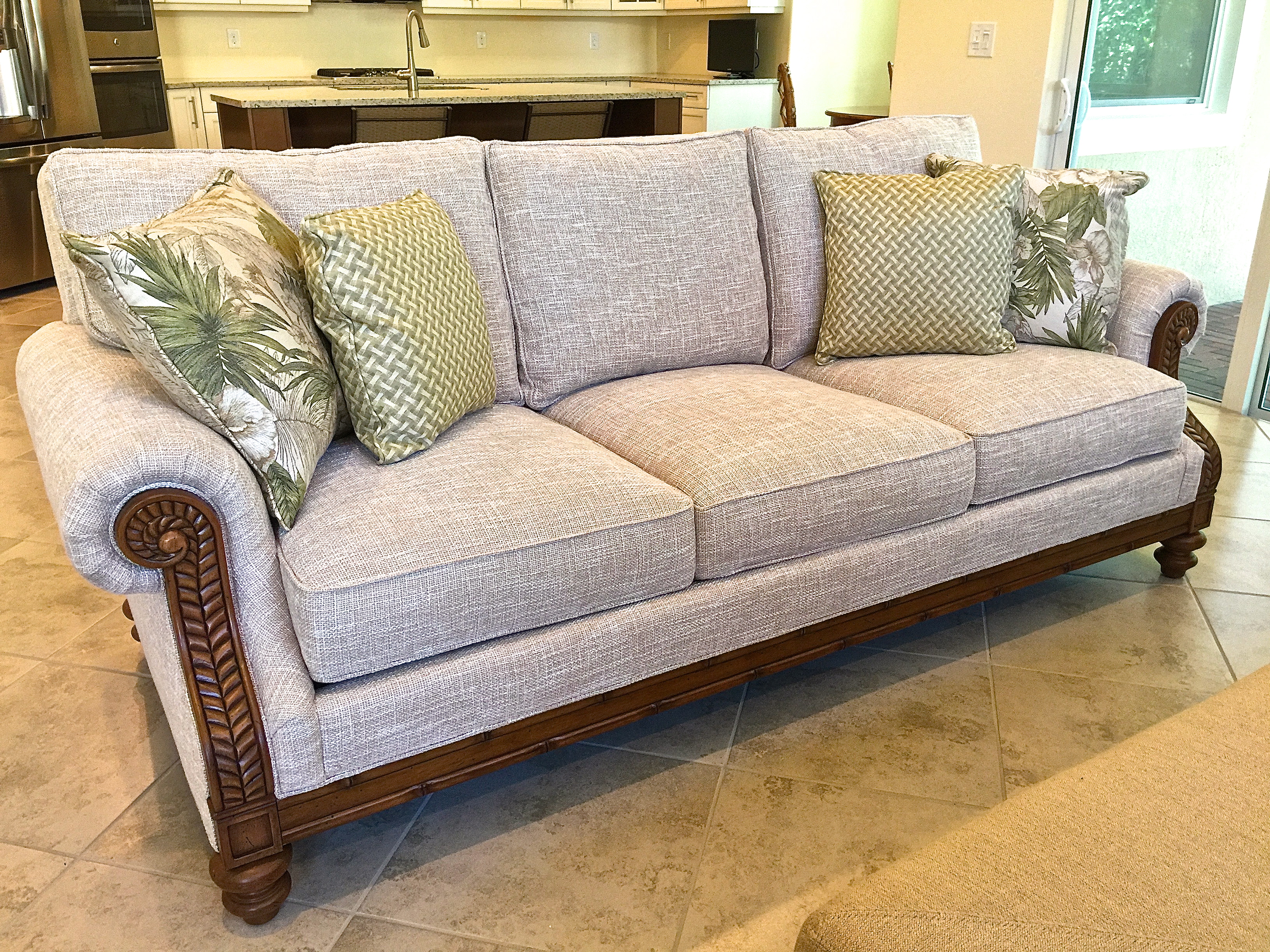 A Smaller and Lighter Colored Sofa Is More Appropriate For Our Florida Home
