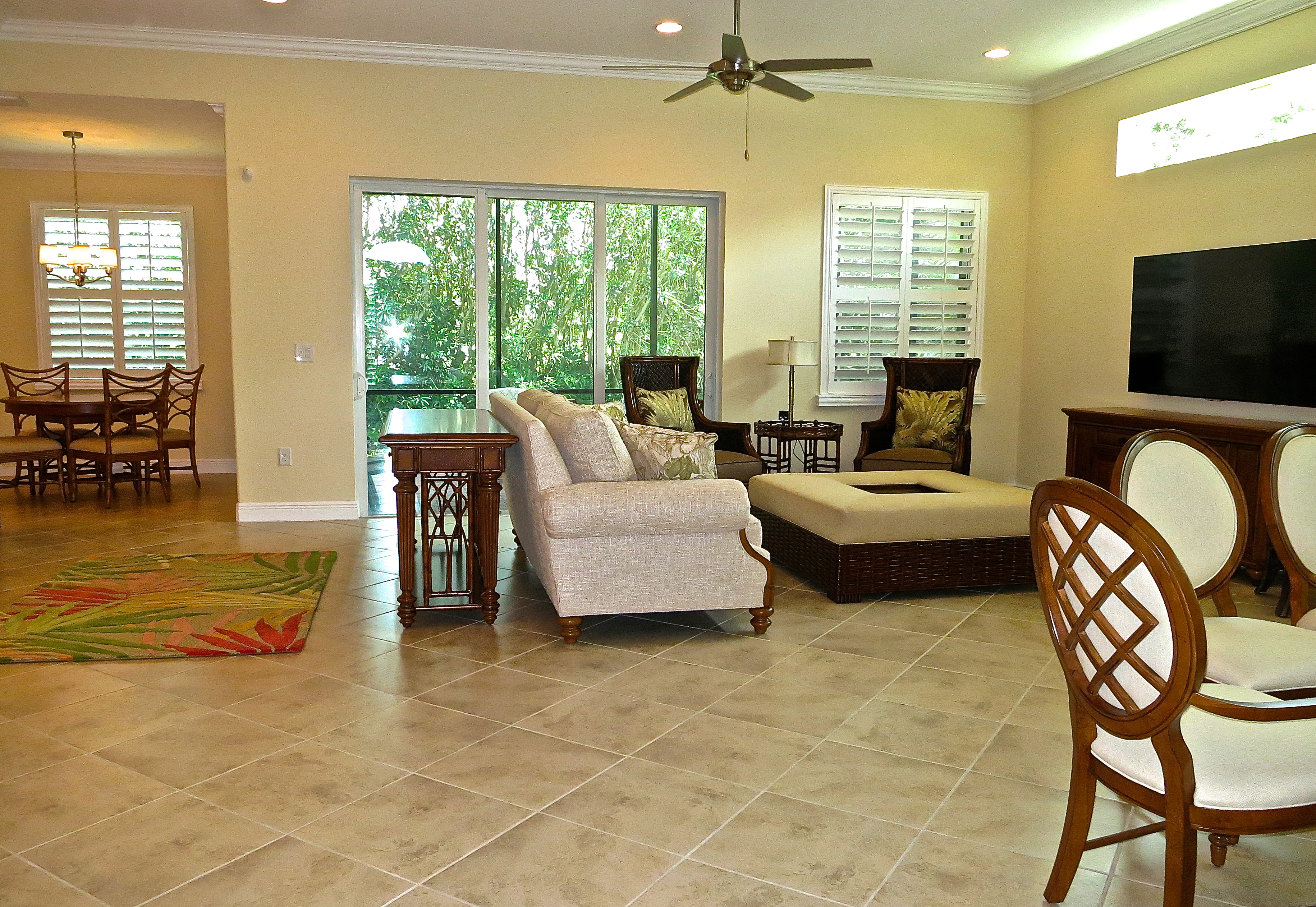 A Sneak Peak At The Partially Furnished Florida Great Room