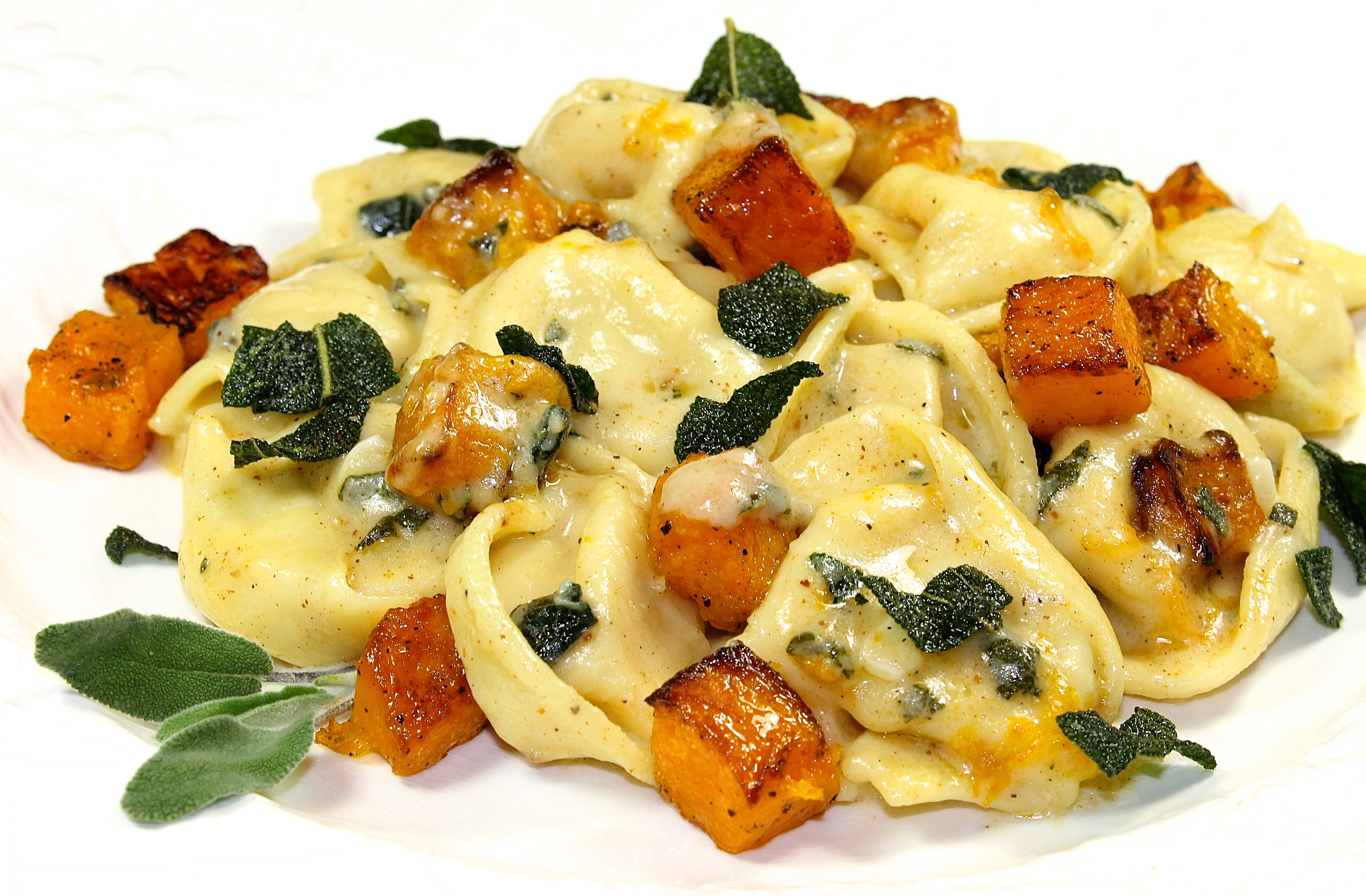 Tortellini With Butternut Squash And Brown Butter Sauce