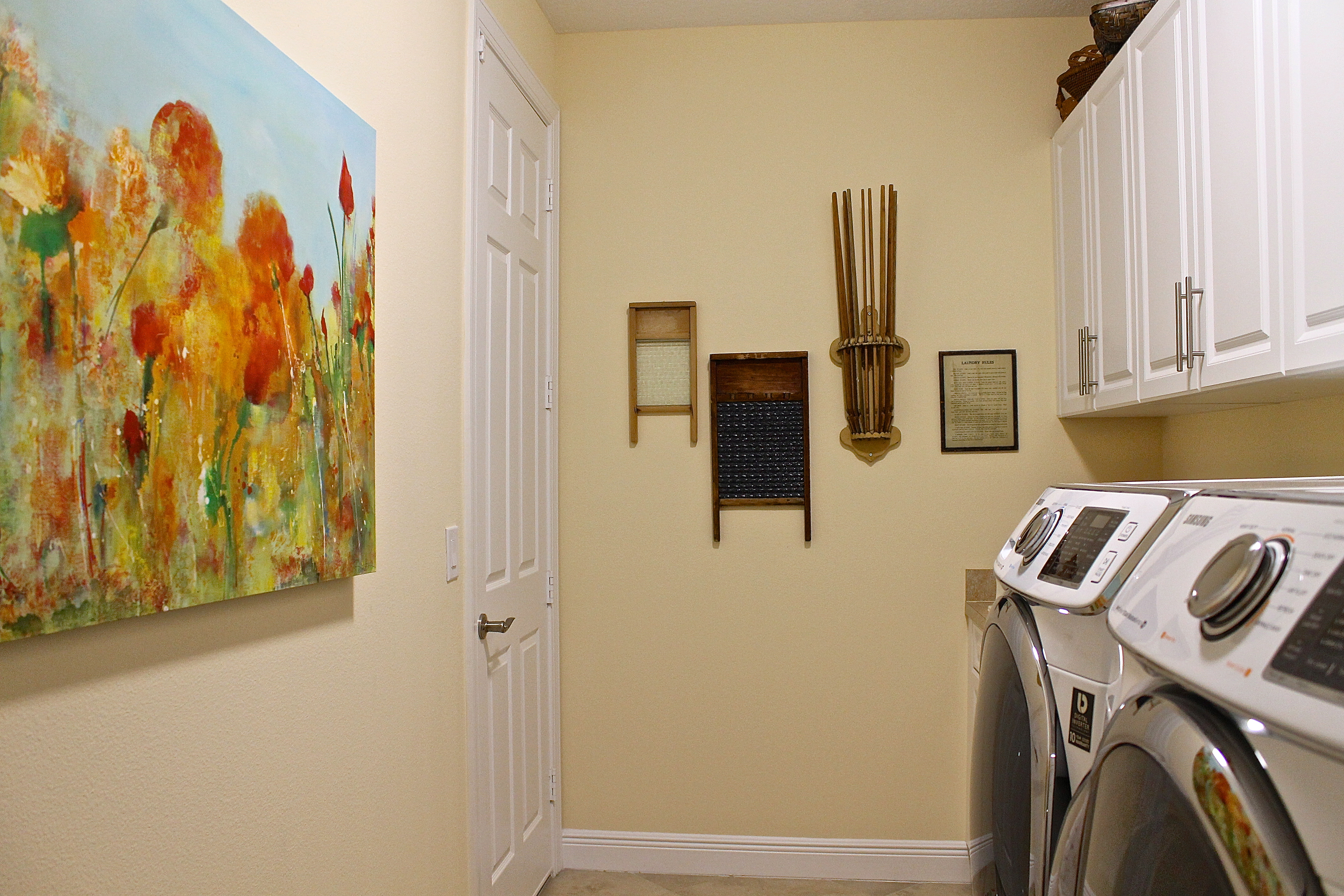 The Laundry Room Can Be Entered Either Through The Garage Or The Front Foyer