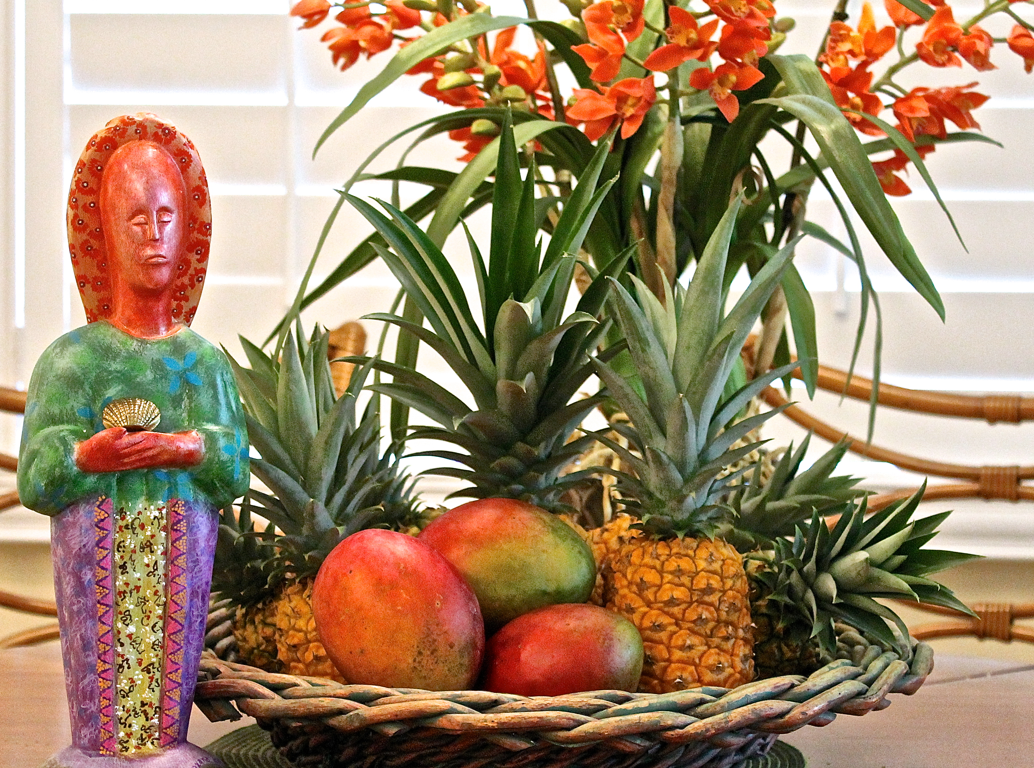 Tropical Fruits Such As Pineapples And Mangos Can Be Bought From Local Farms