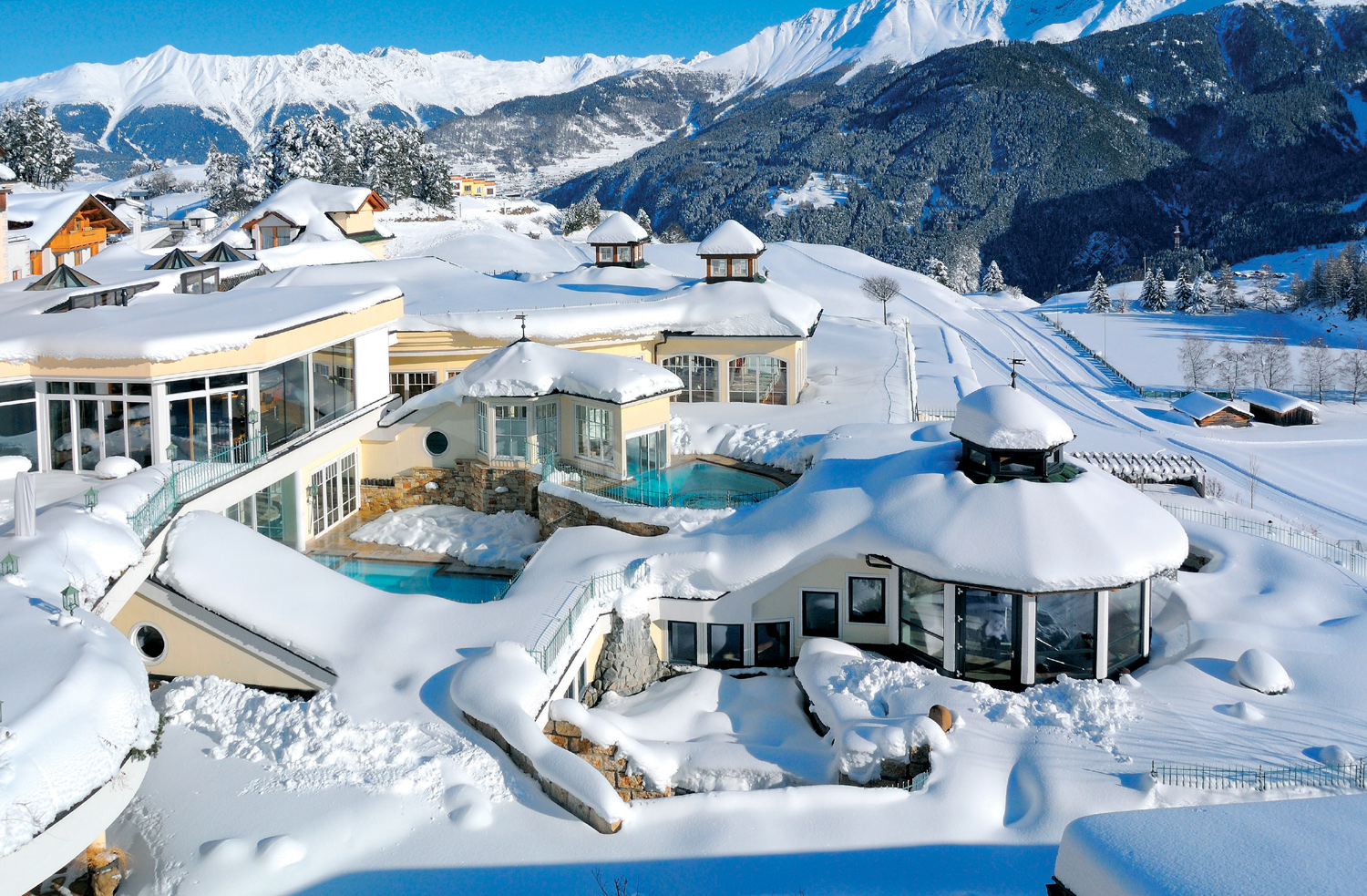 Wellness Hotel Schalber During The Winter Season
