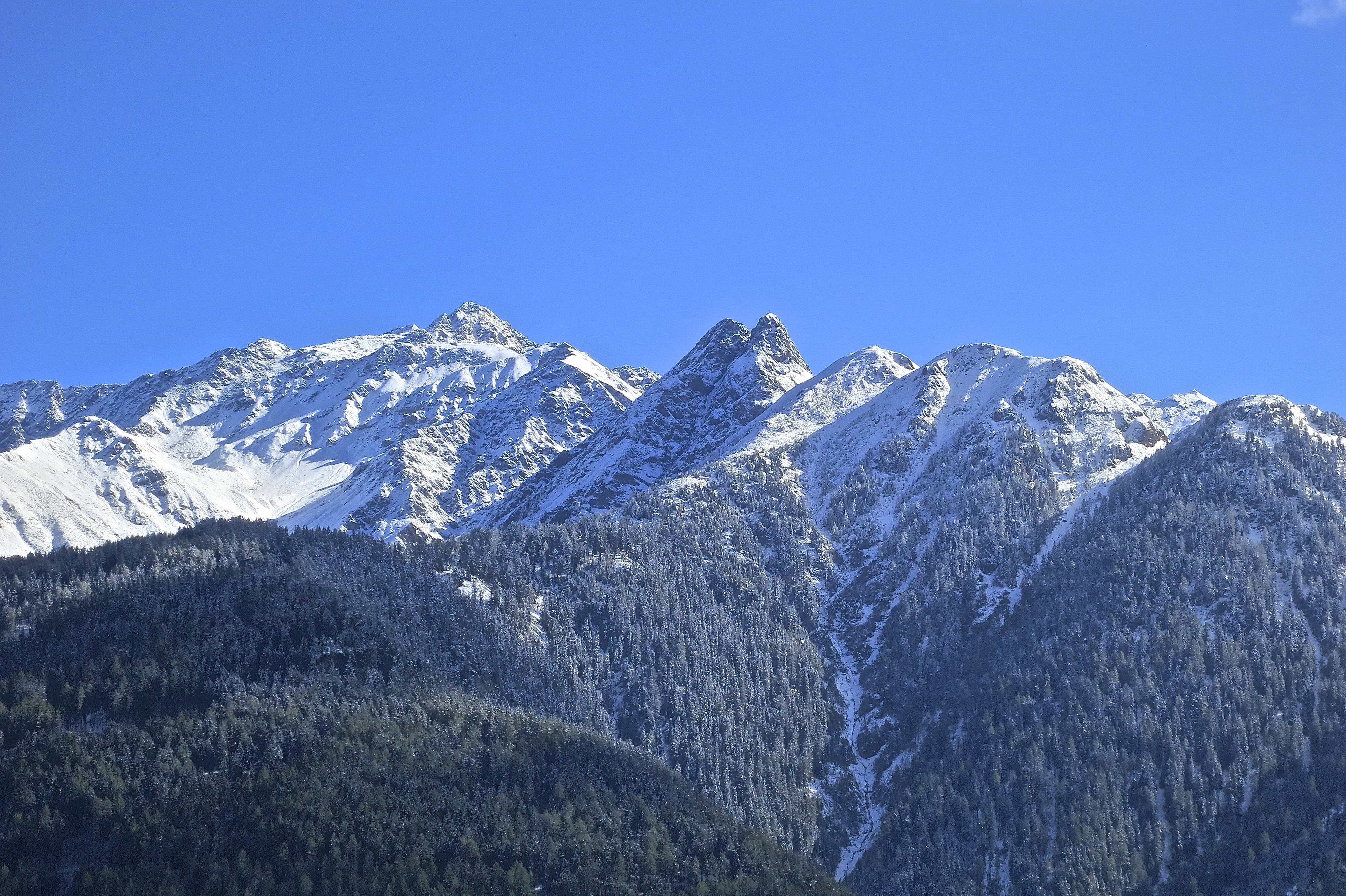 The Majestic Mountain Peaks Surrounding Serfaus, Austria
