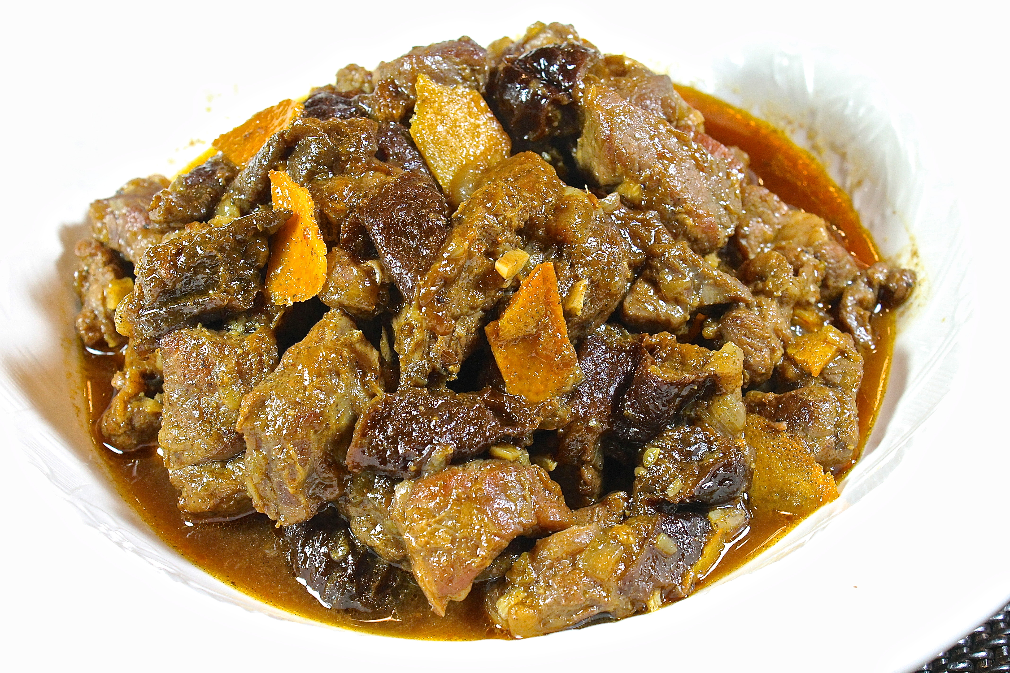 Lamb Stew With Prunes, A Traditional Moroccan Tagine
