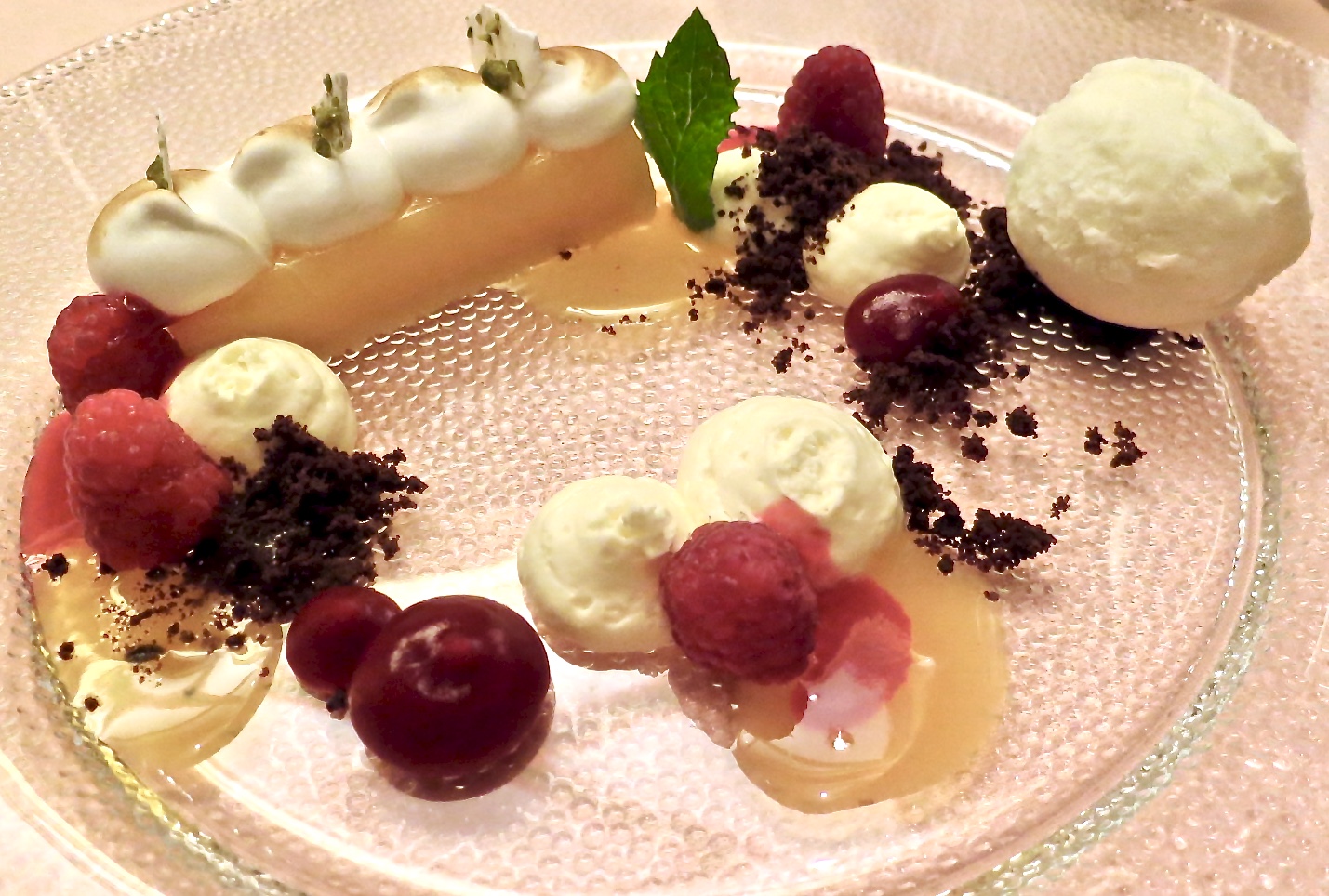 Lemon Tart With Raspberries
