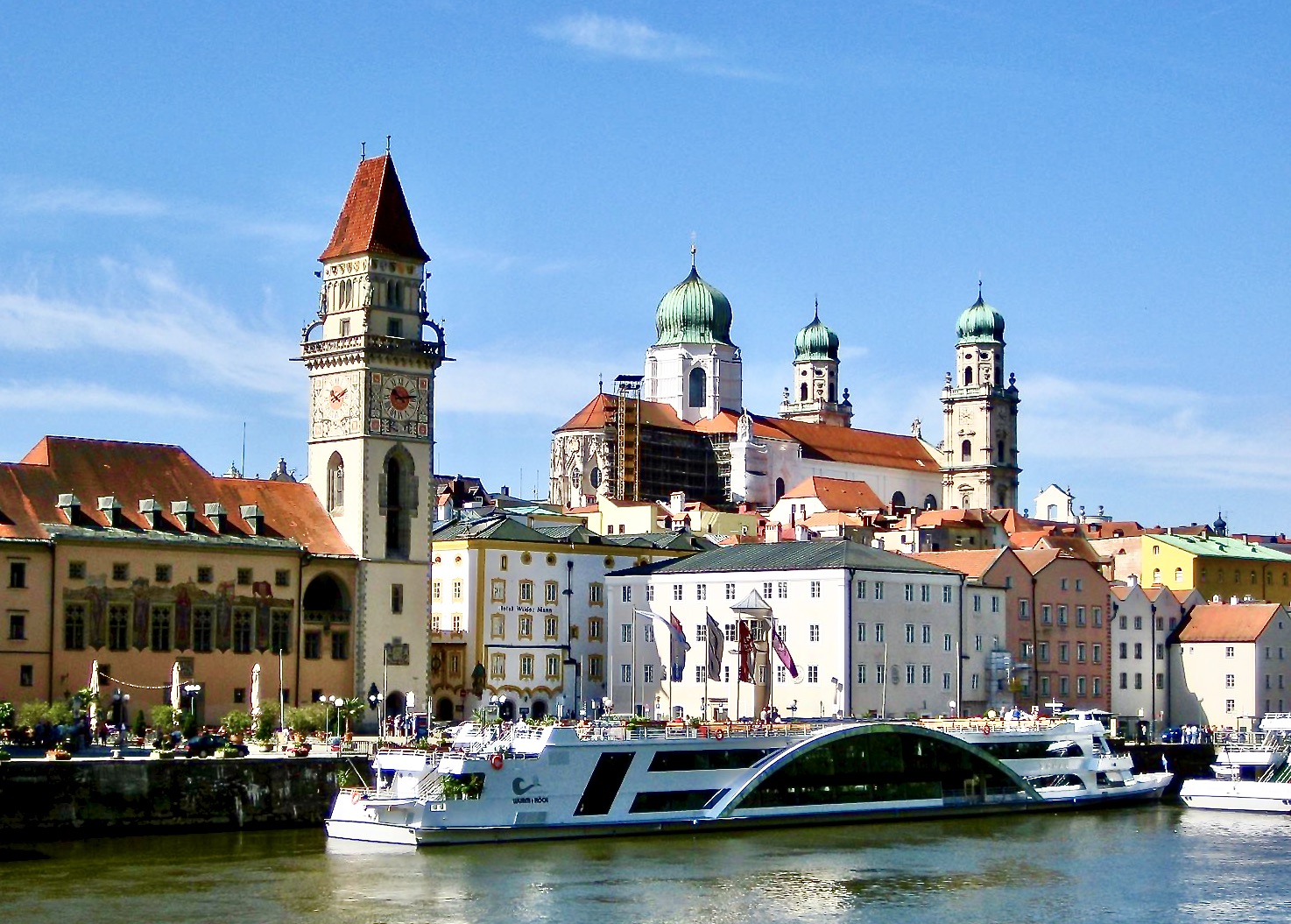Cruise Ships Dock In Passau
