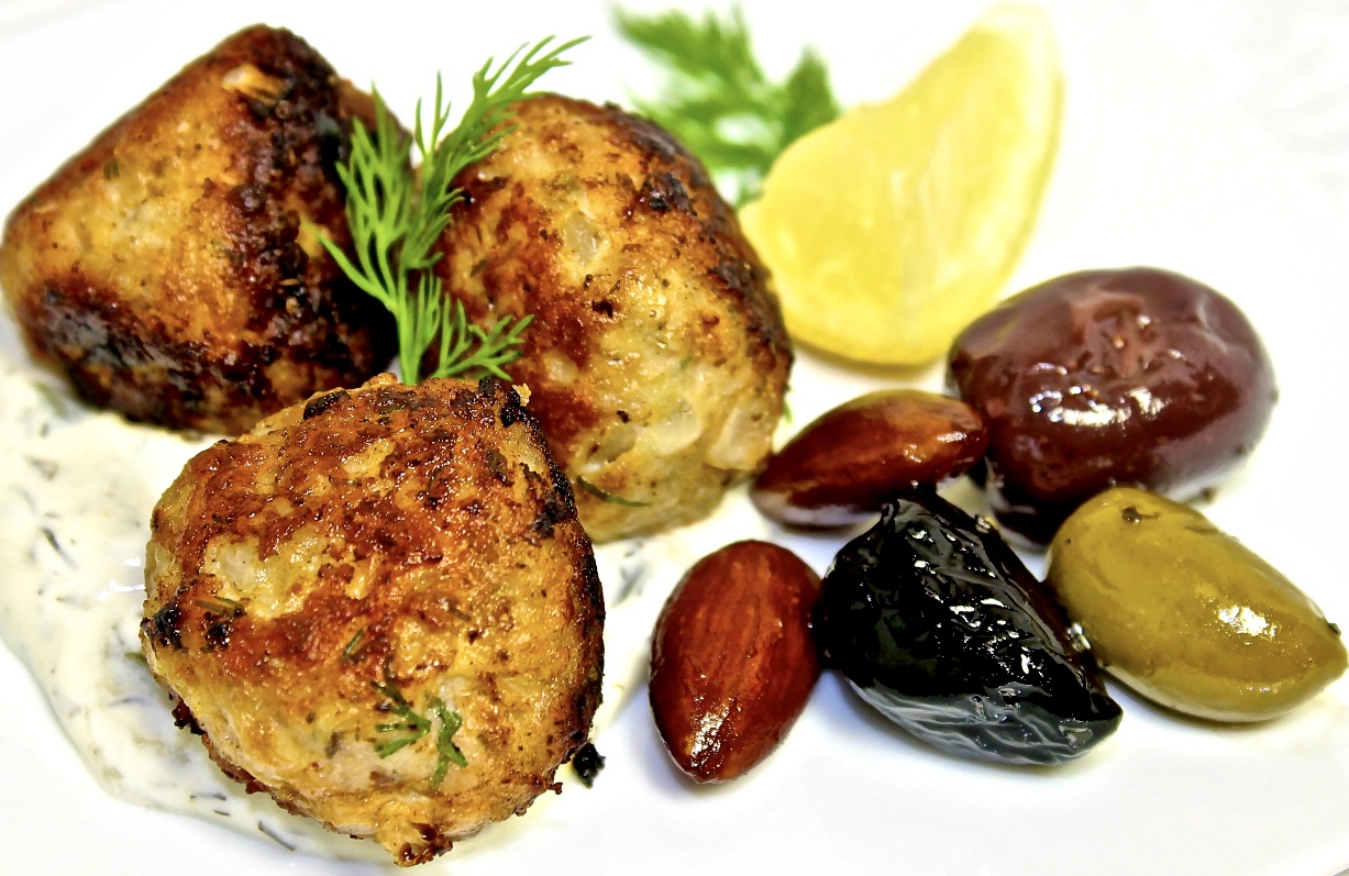 warm olives and almonds