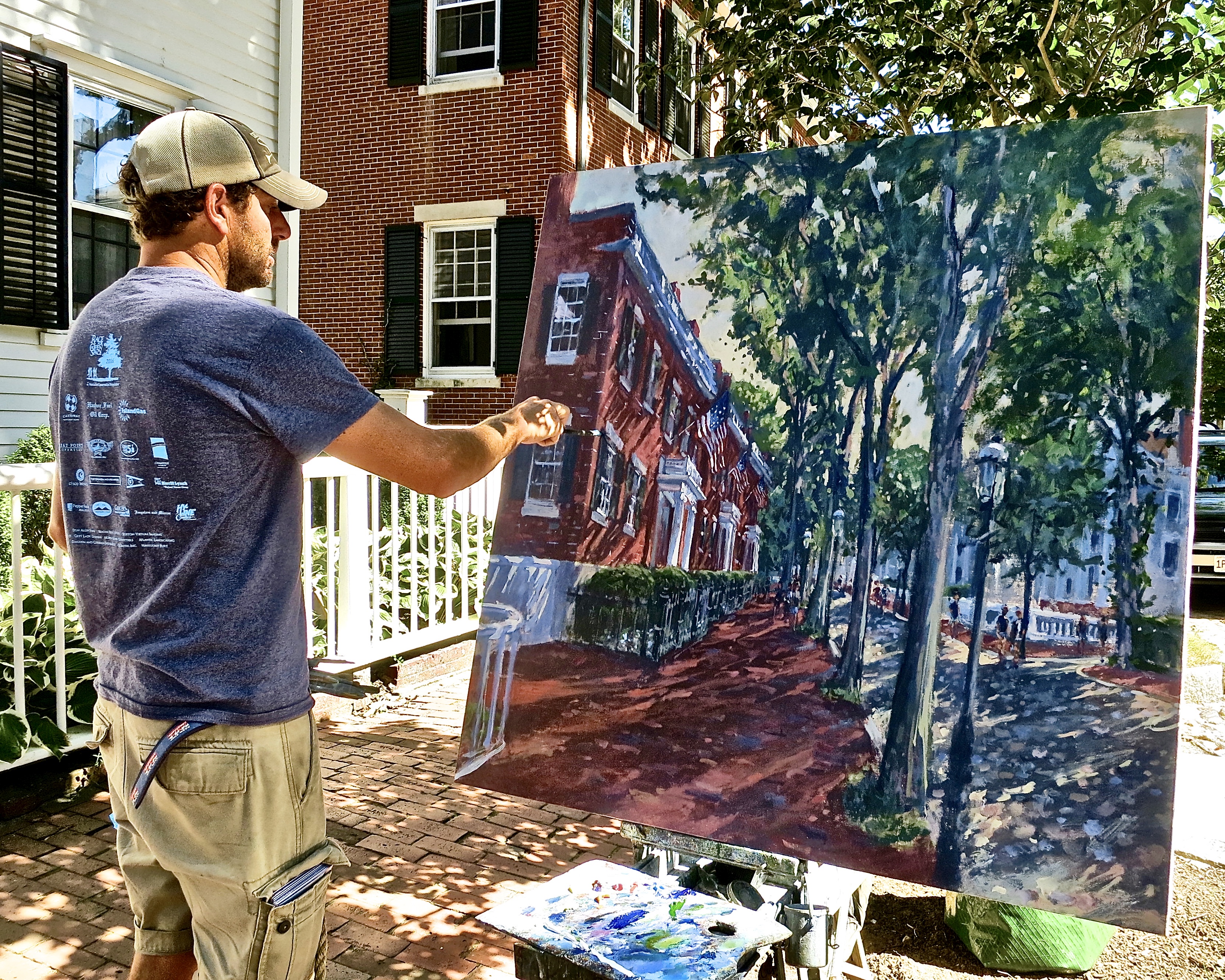 Nantucket Painter Illya Kagan Painting “The Three Bricks"