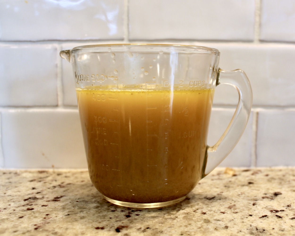 homemade roasted chicken stock