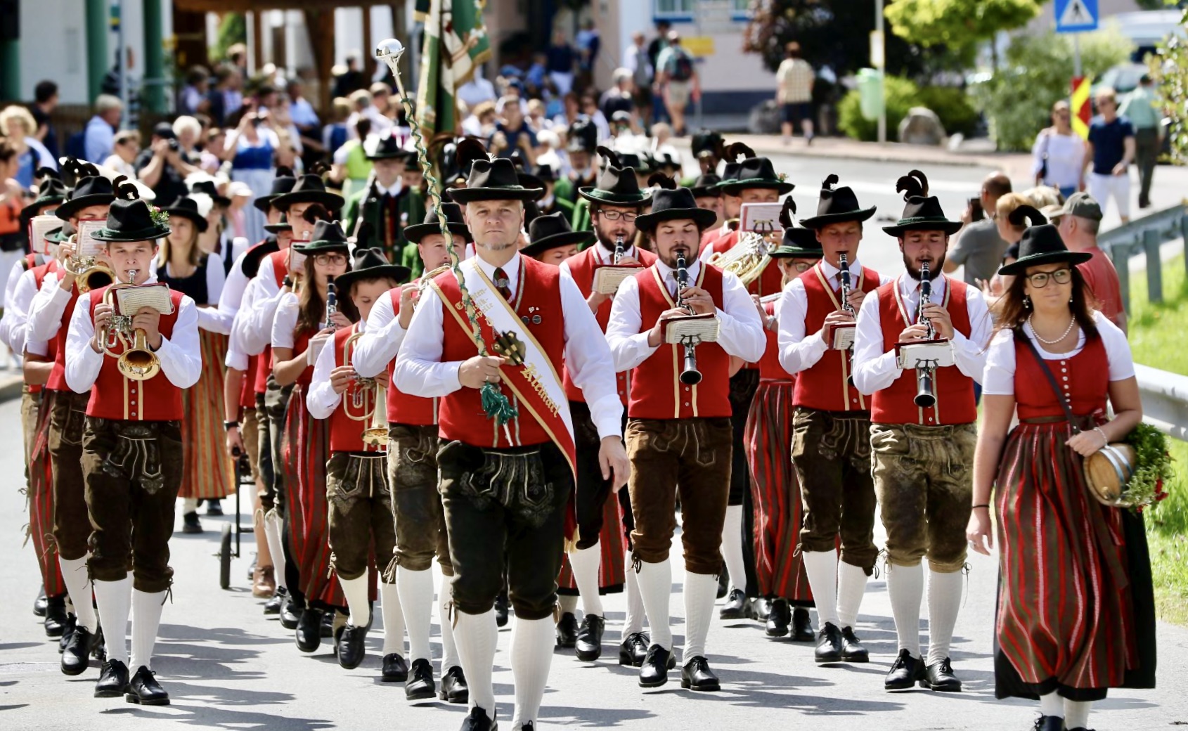 Austrian-brass-band-in-parade