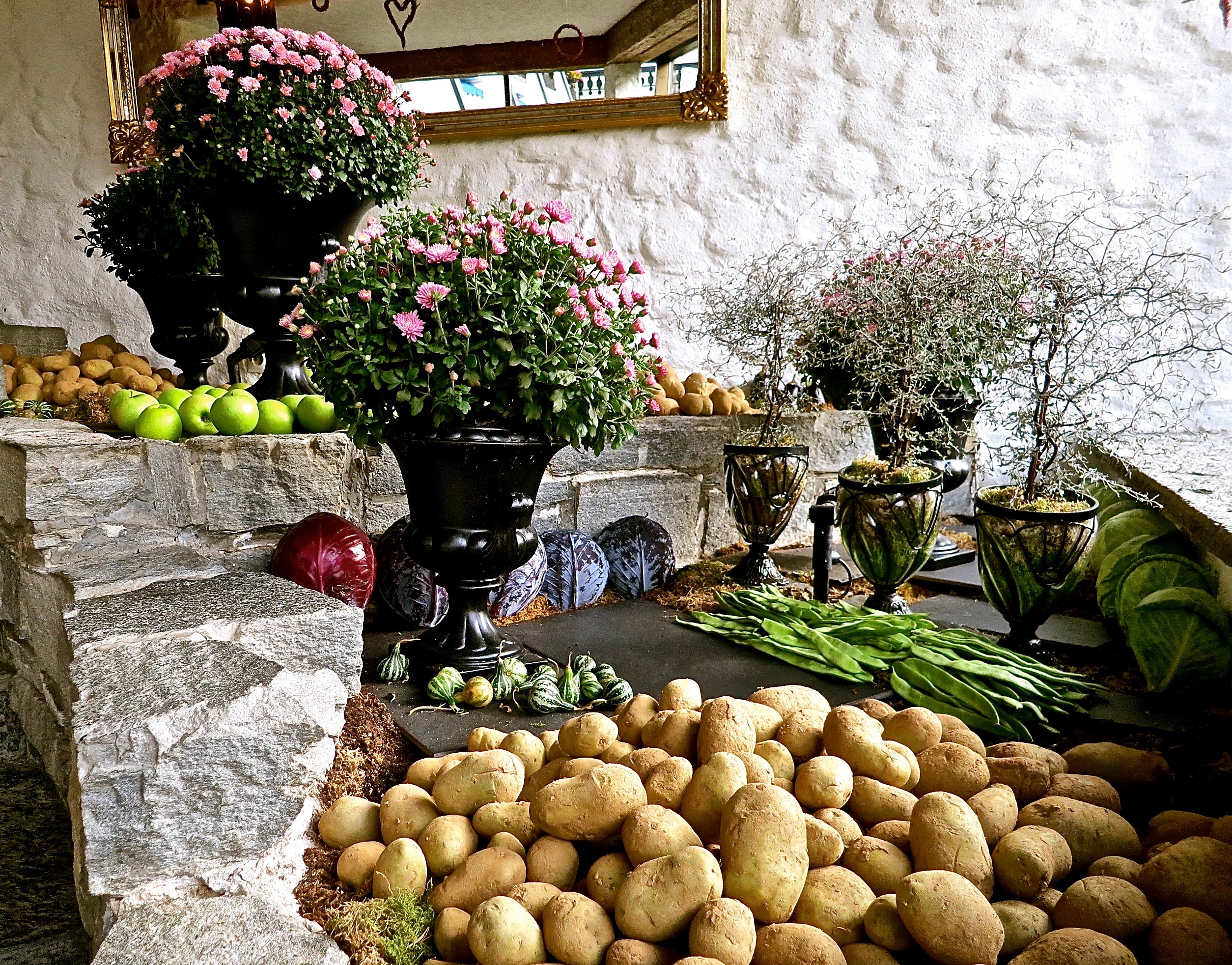 fall produce on display
