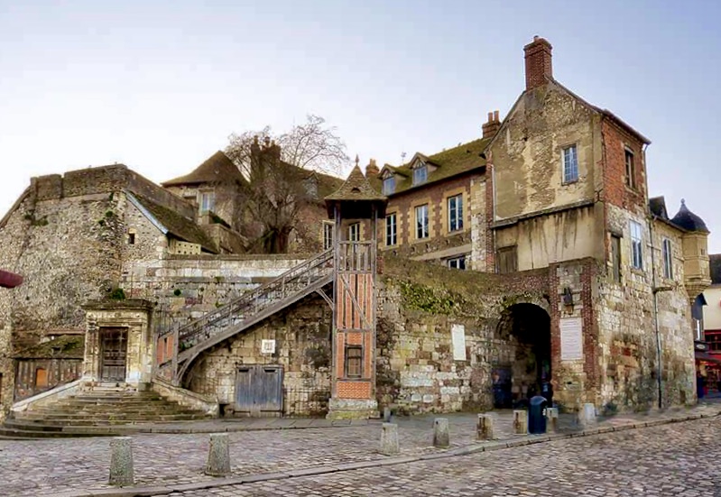 part of the city walls of Honfleur once the former home of the King’s lieutenant