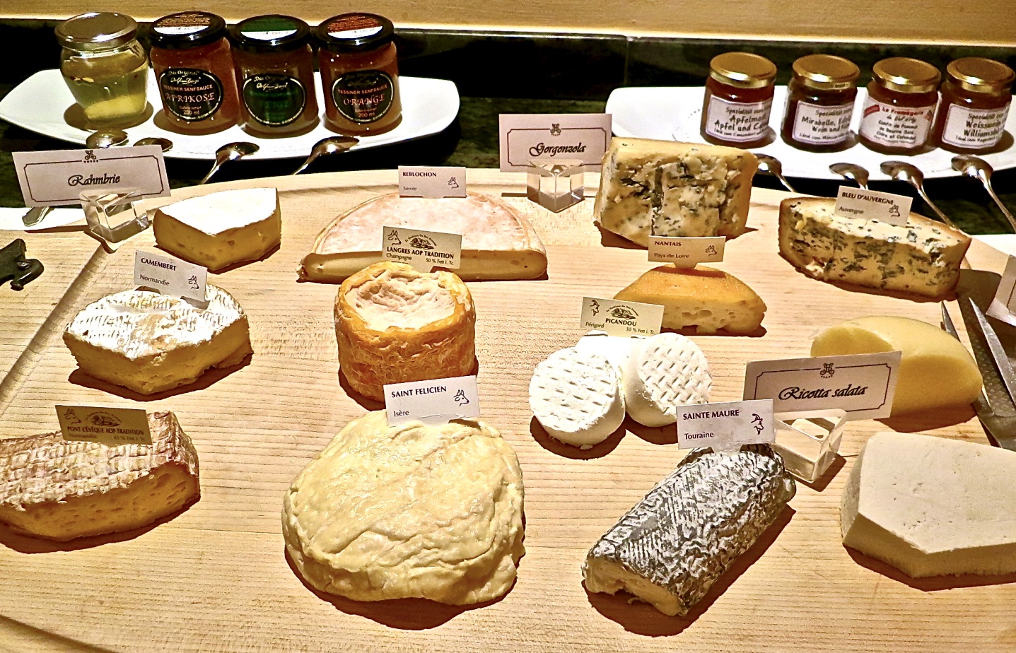 selection of regional cheese