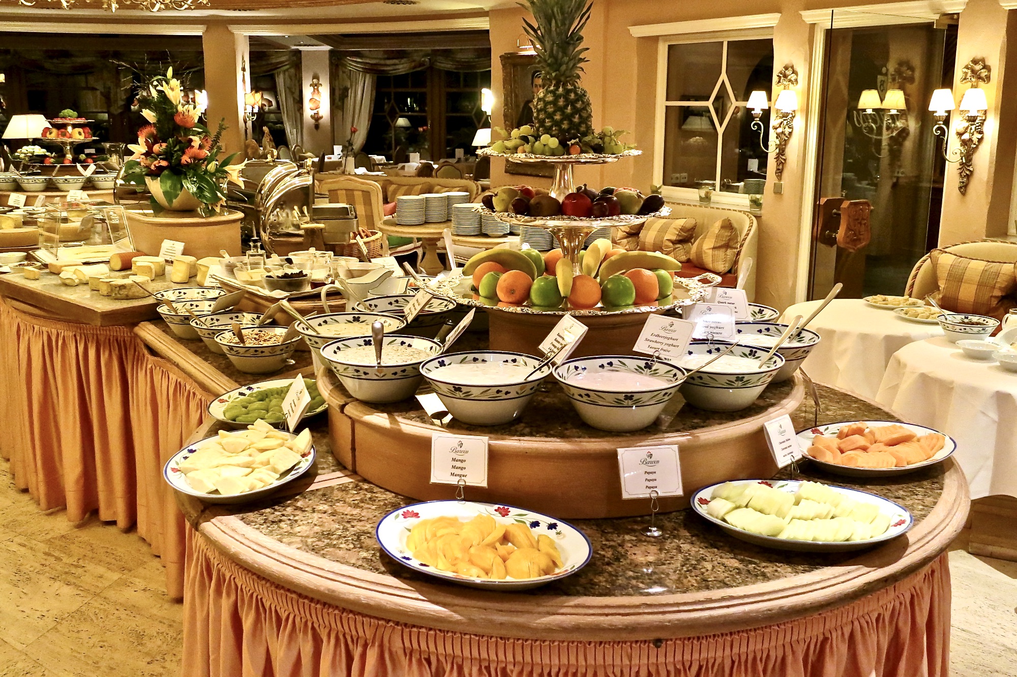 breakfast buffet at hotel bareiss