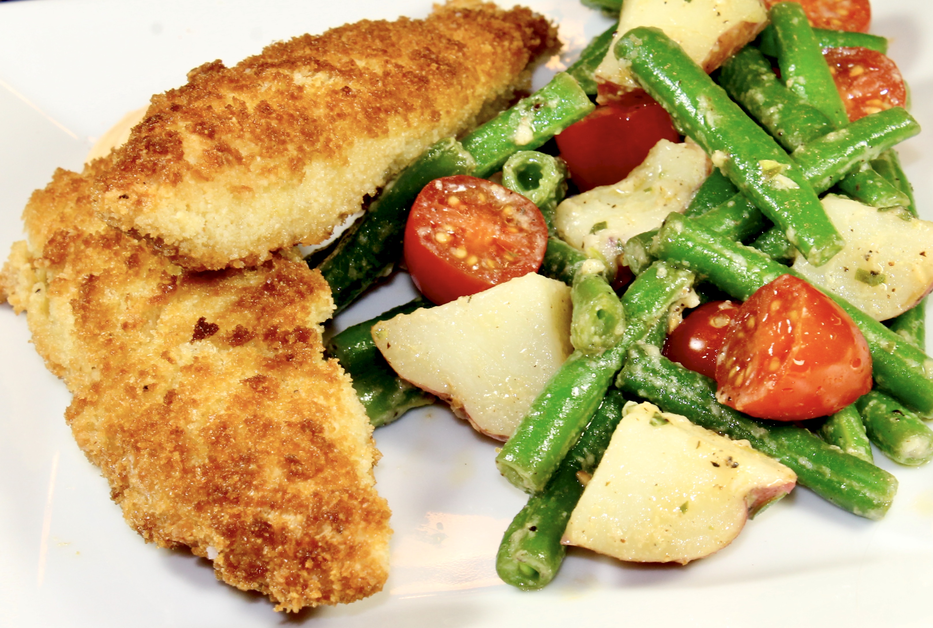 panko and almond crusted chicken tenders