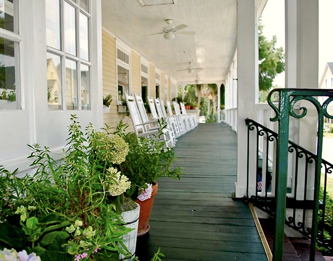 rockers on the front porch