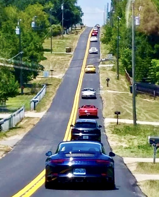Porsche road rally