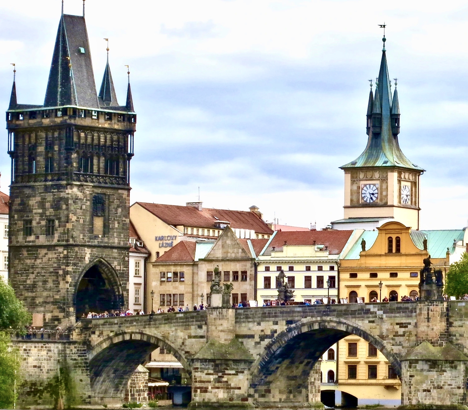 the Charles Bridge