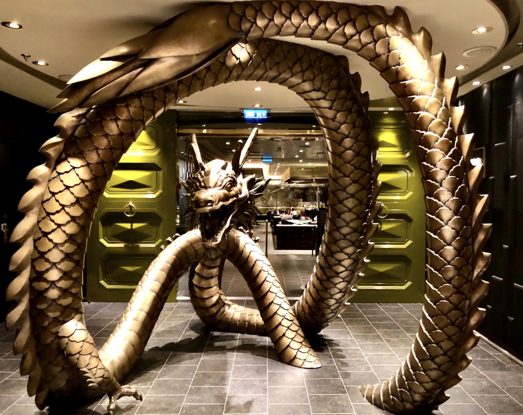 dragon sculture on regent splendor 