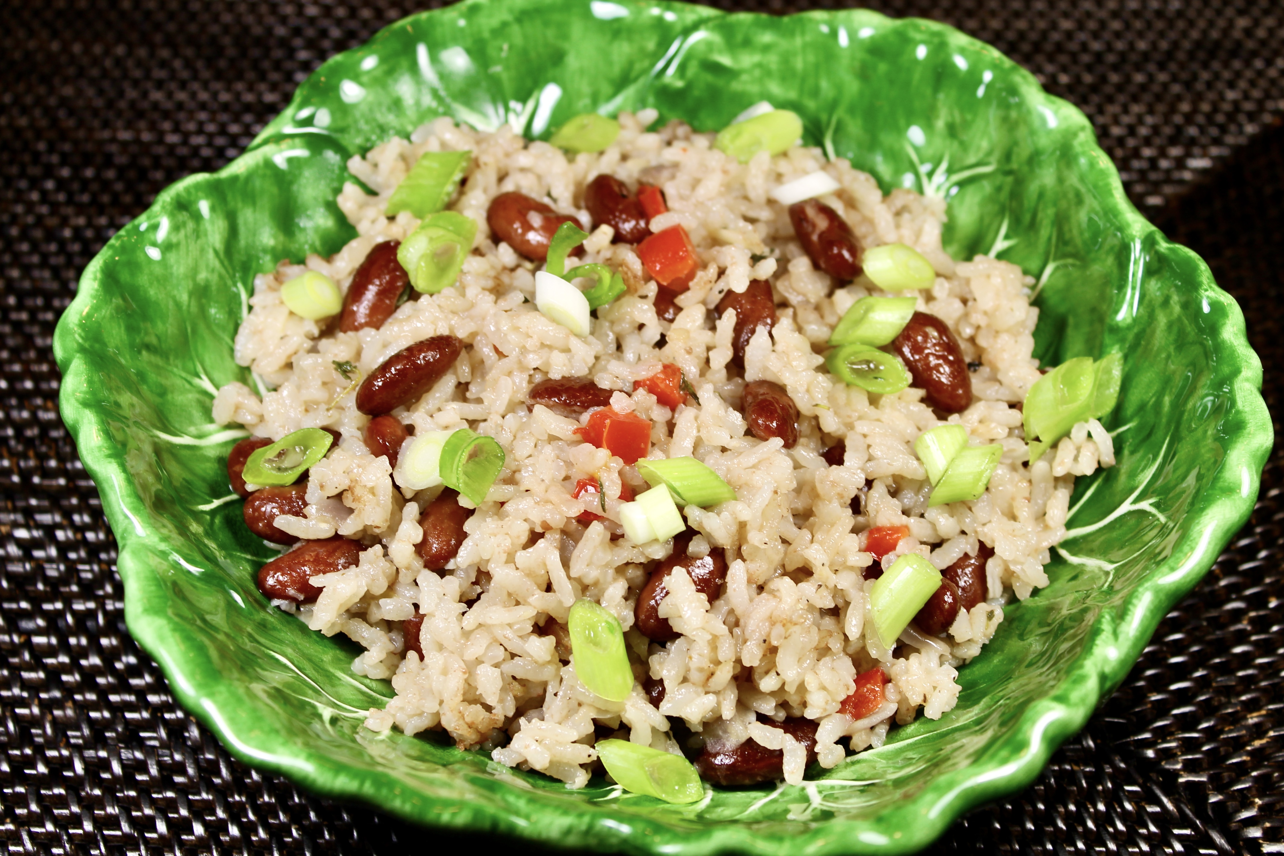 Jamaican Red Beans And Rice Also Know As Rice And Peas