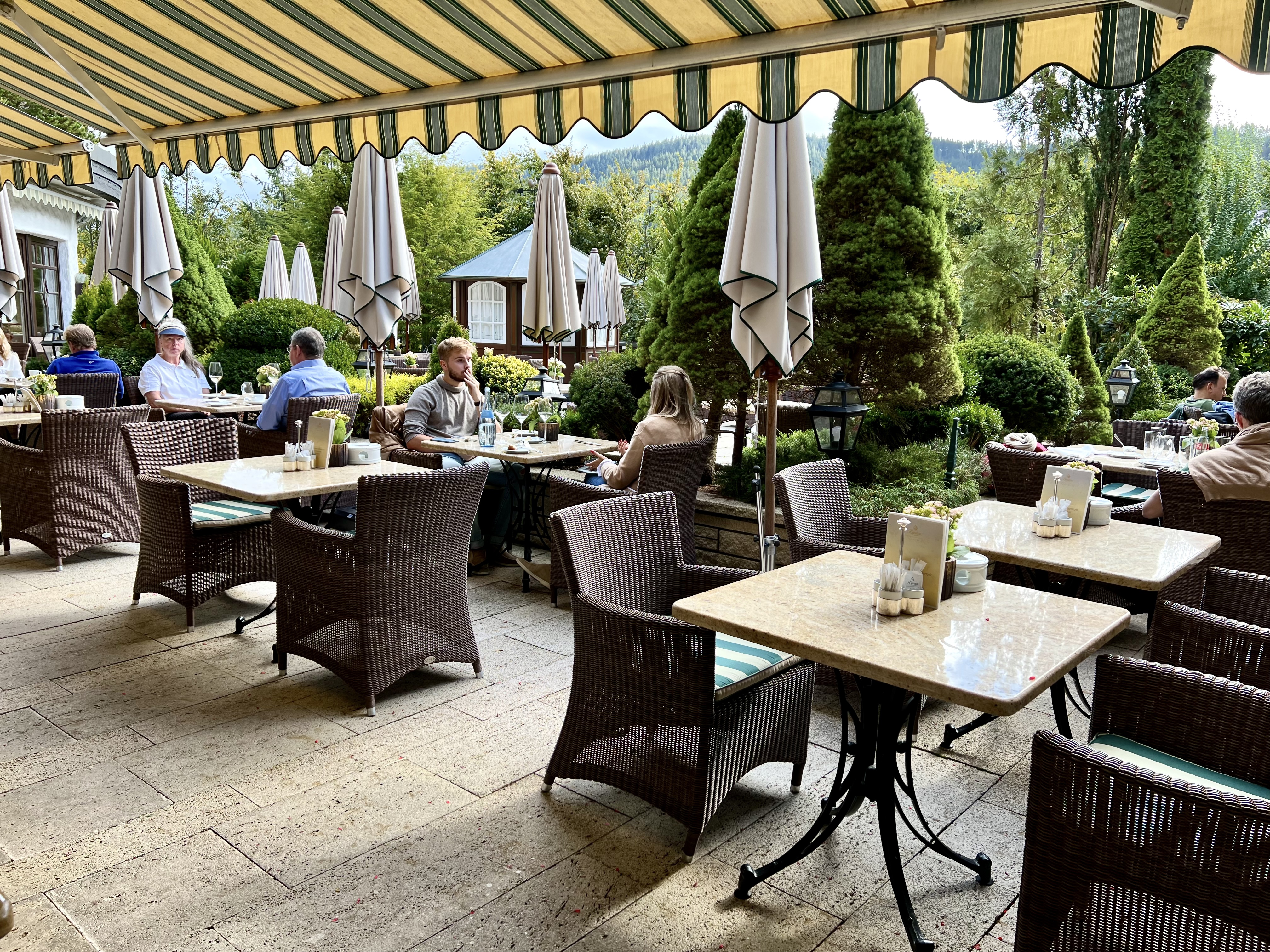 Outdoor Terrace At Bareiss