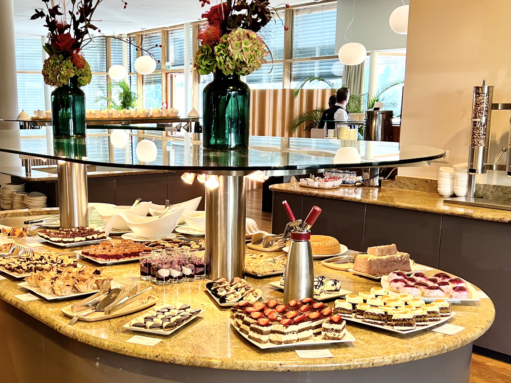 cake and pastry buffet at Das Kranzbach